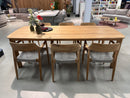 Jati & Kebon, Tofino Teak diningset showroomaanbieding