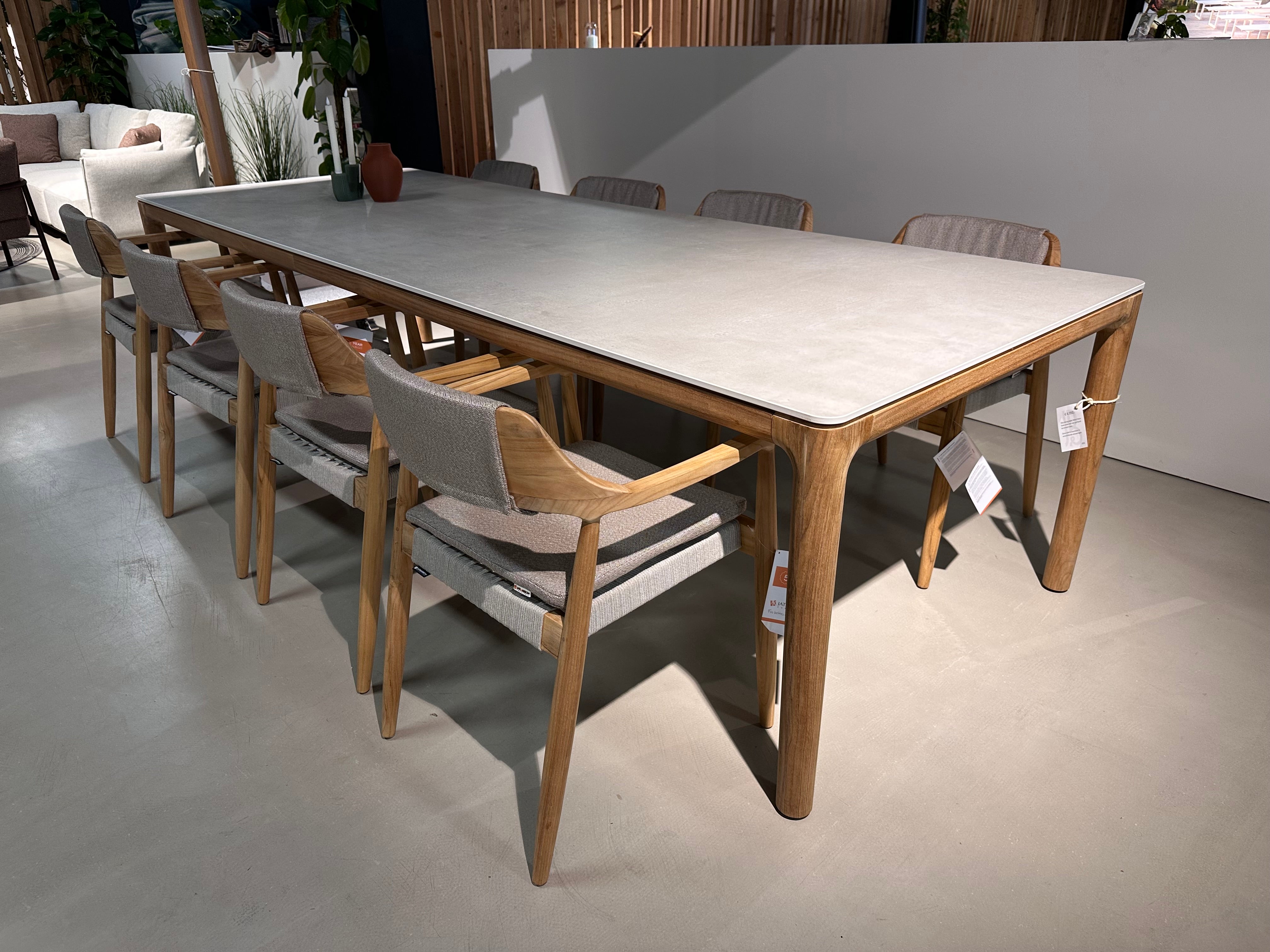 Vincent Sheppard, Elko / Jati-Kebon, Tofino diningset showroomaanbieding