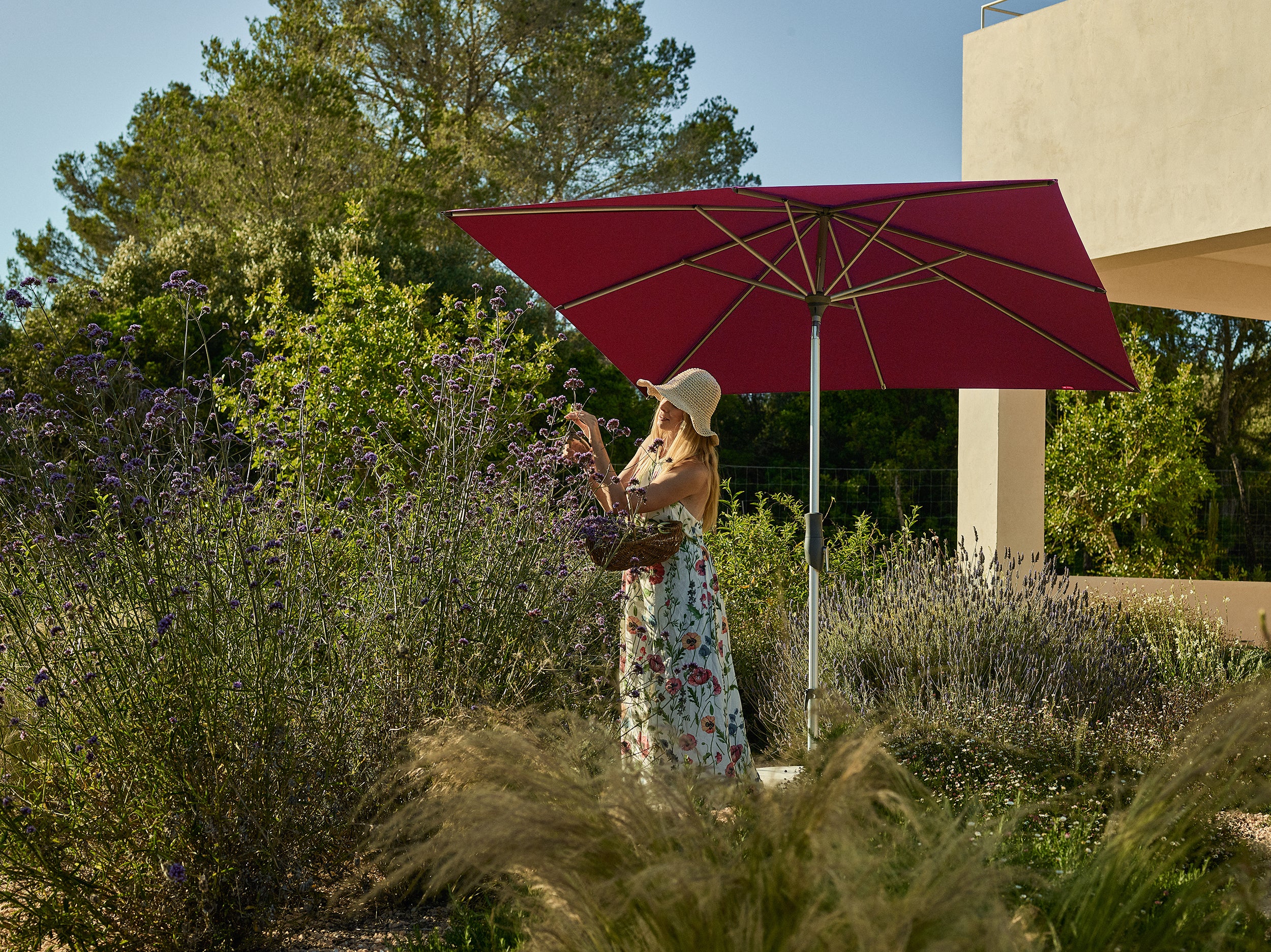 Glatz Alu-Twist kantelbare stokparasol.