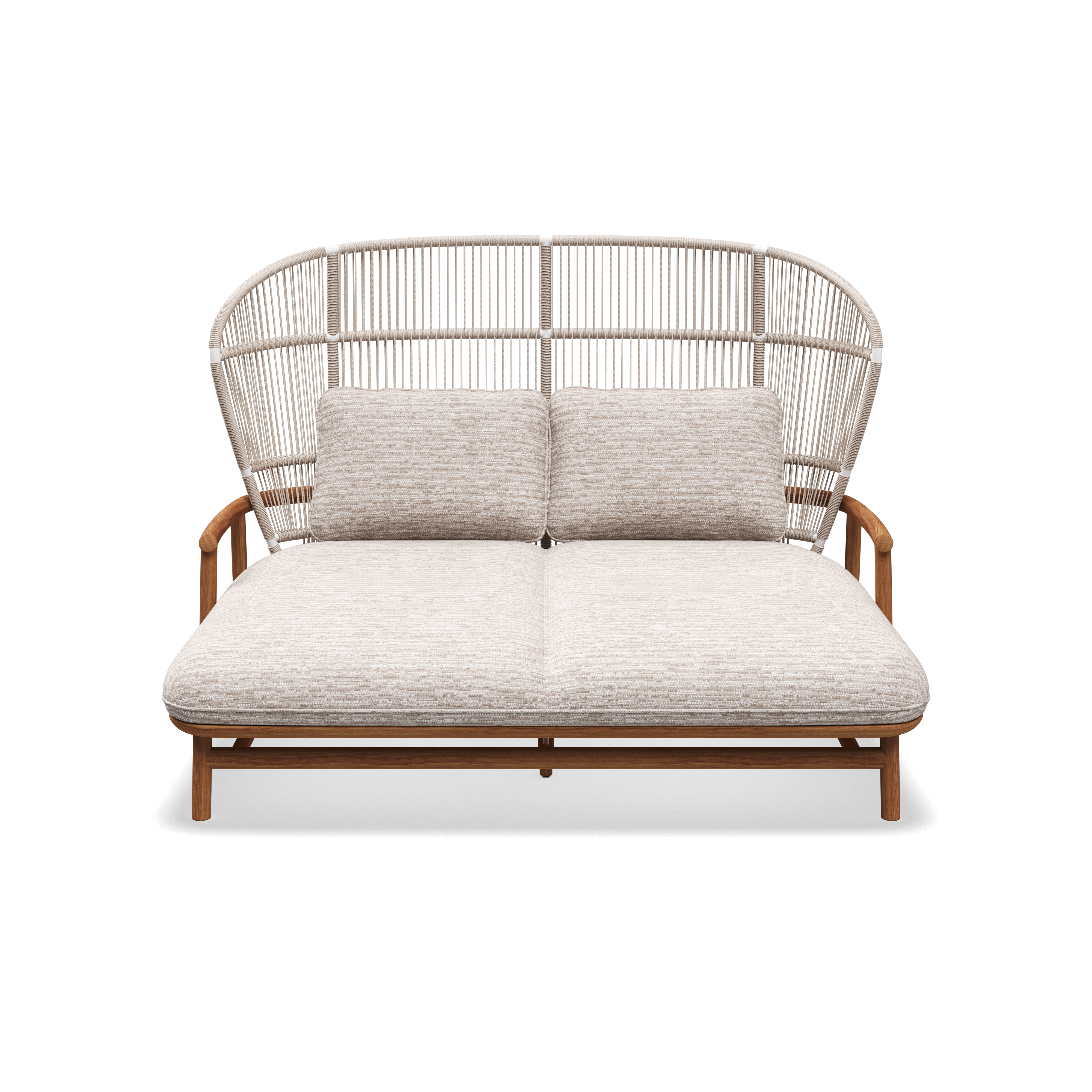 Gloster Fern high back teak lounge daybed