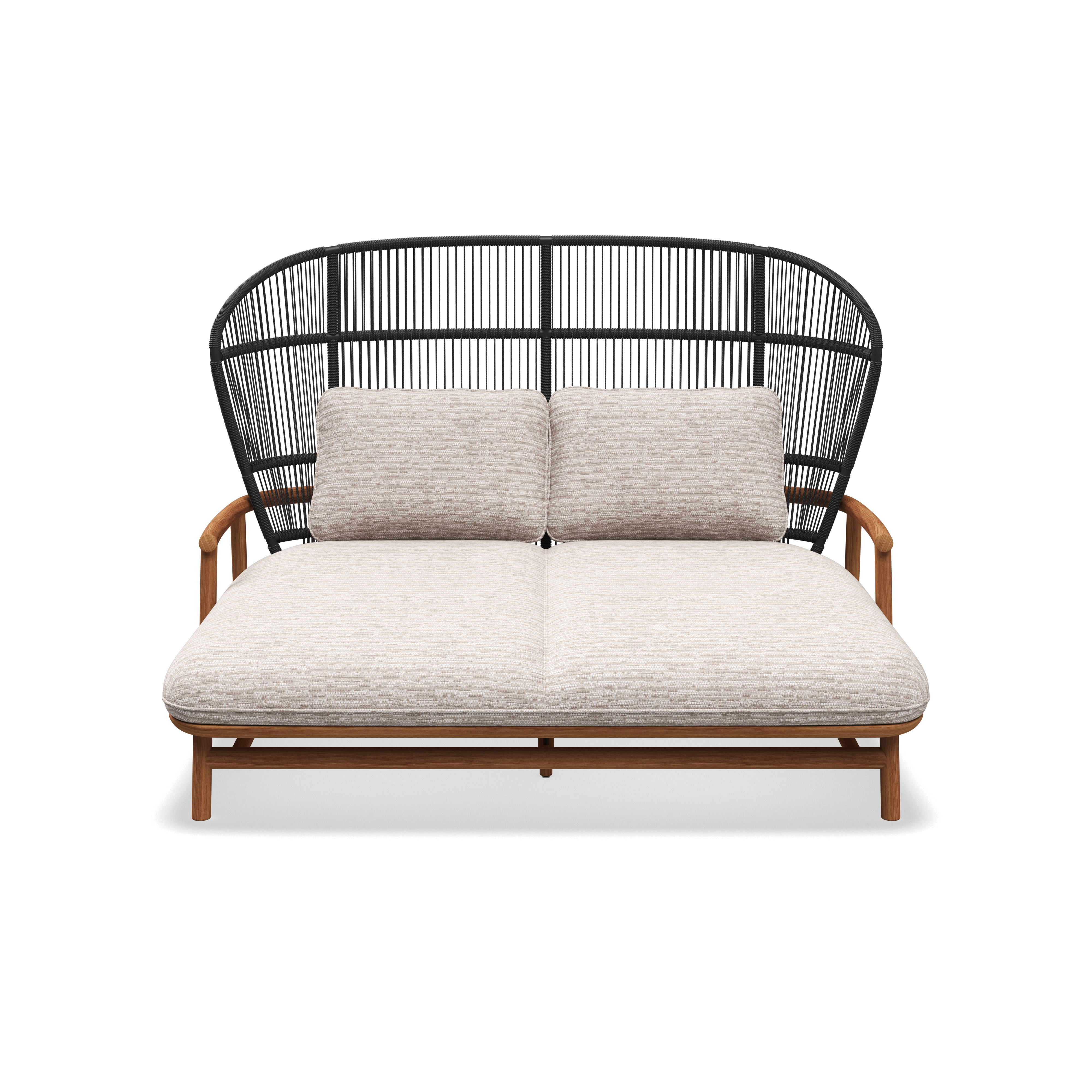 Gloster Fern high back teak lounge daybed