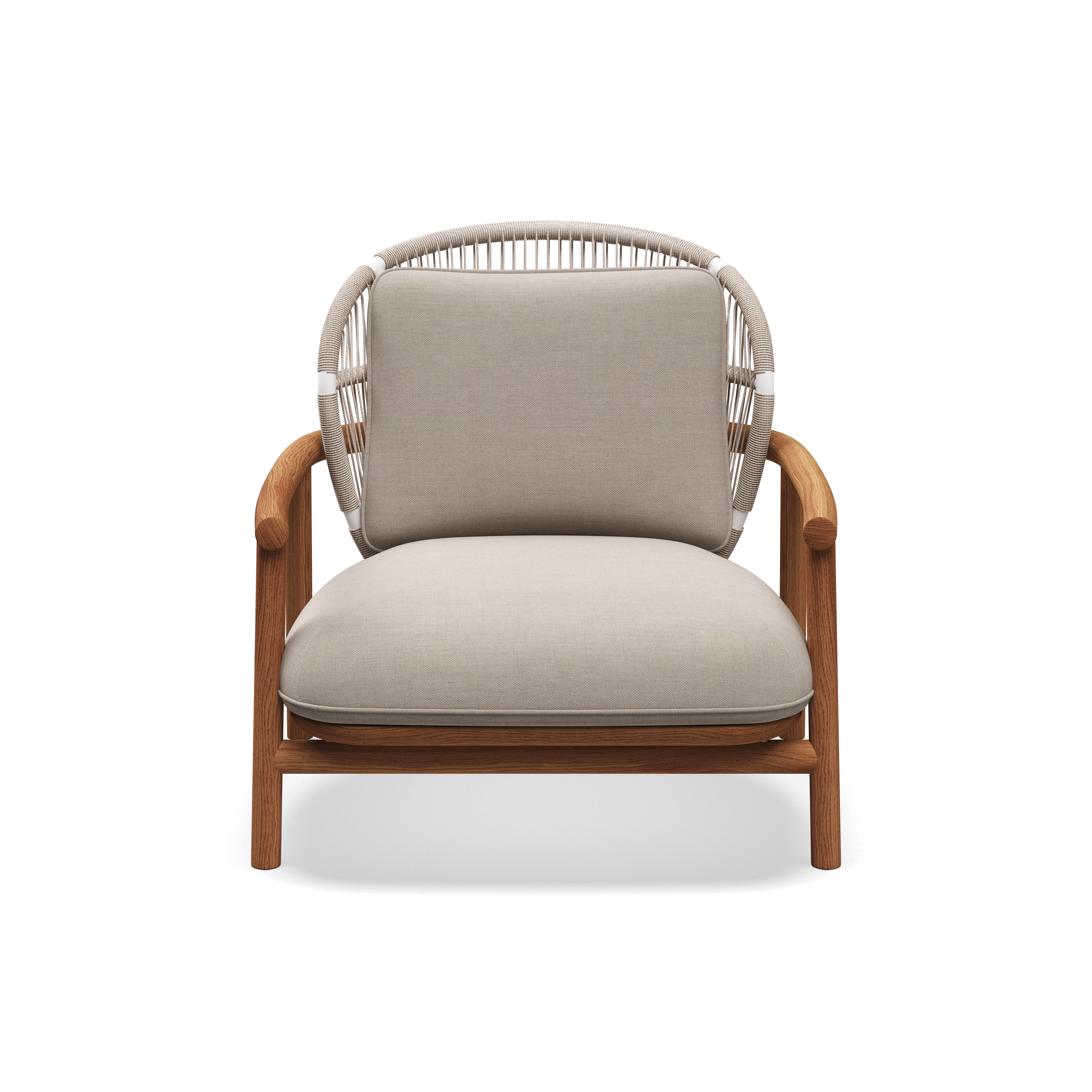 Gloster Fern low back teak lounge stoel