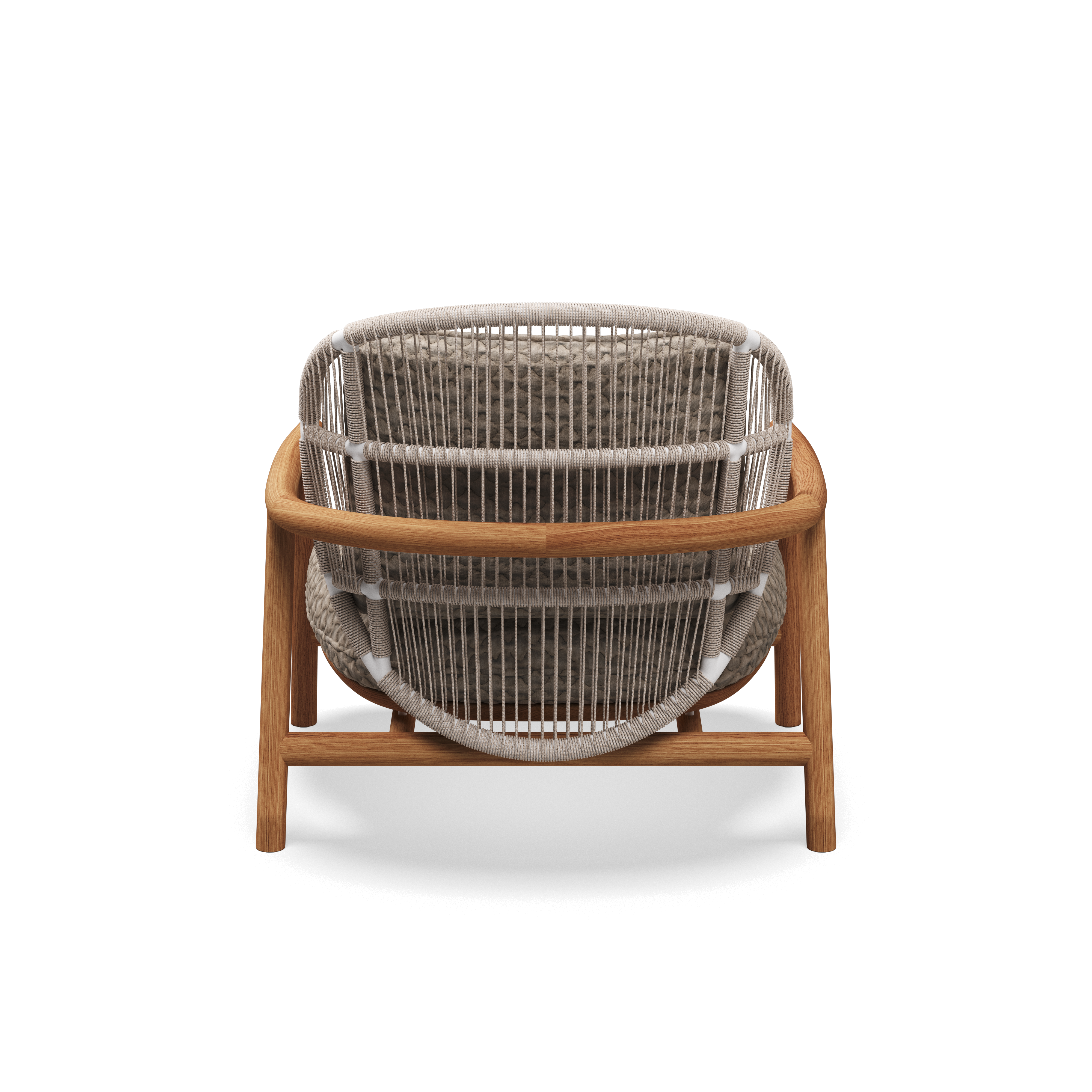 Gloster Fern low back teak lounge stoel