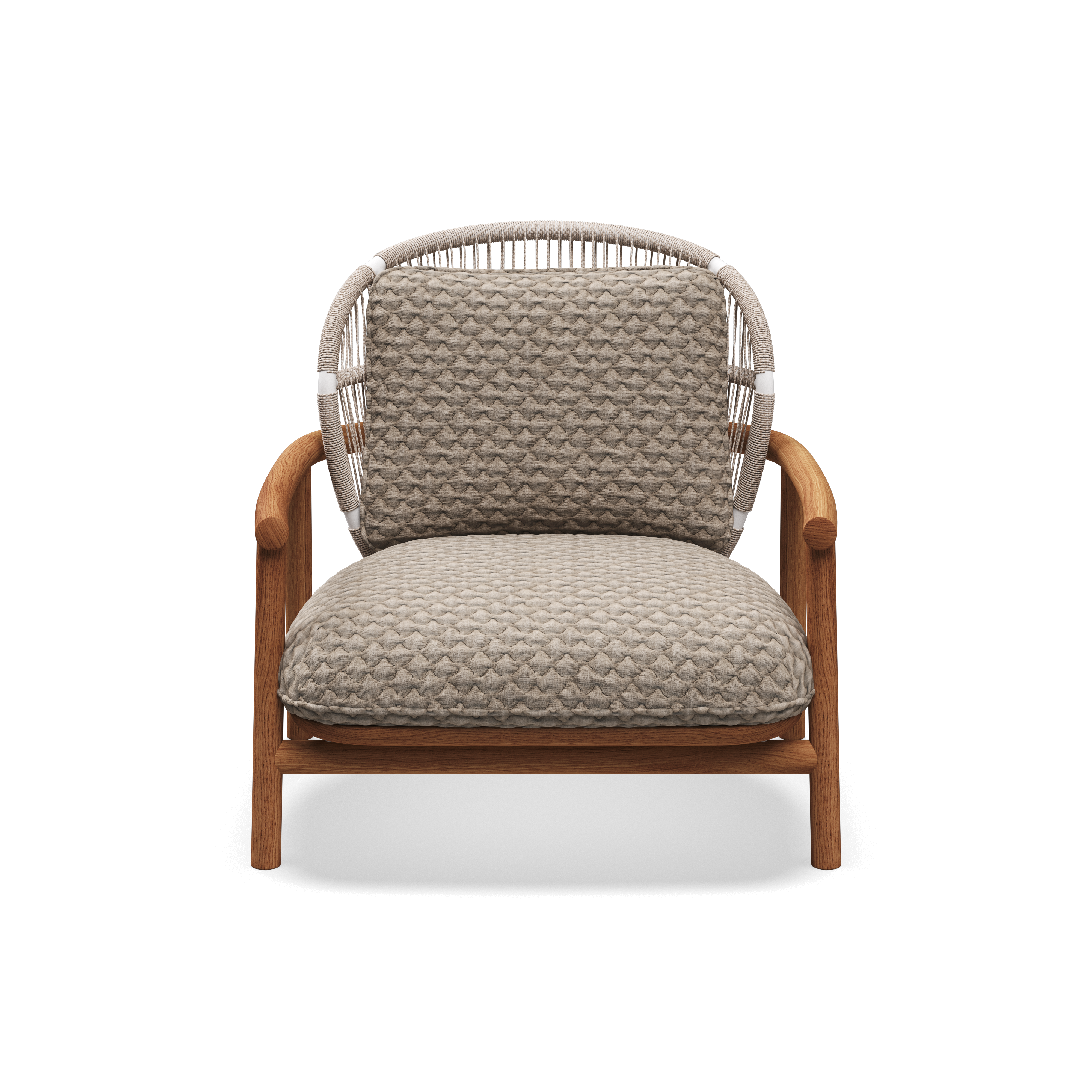 Gloster Fern low back teak lounge stoel