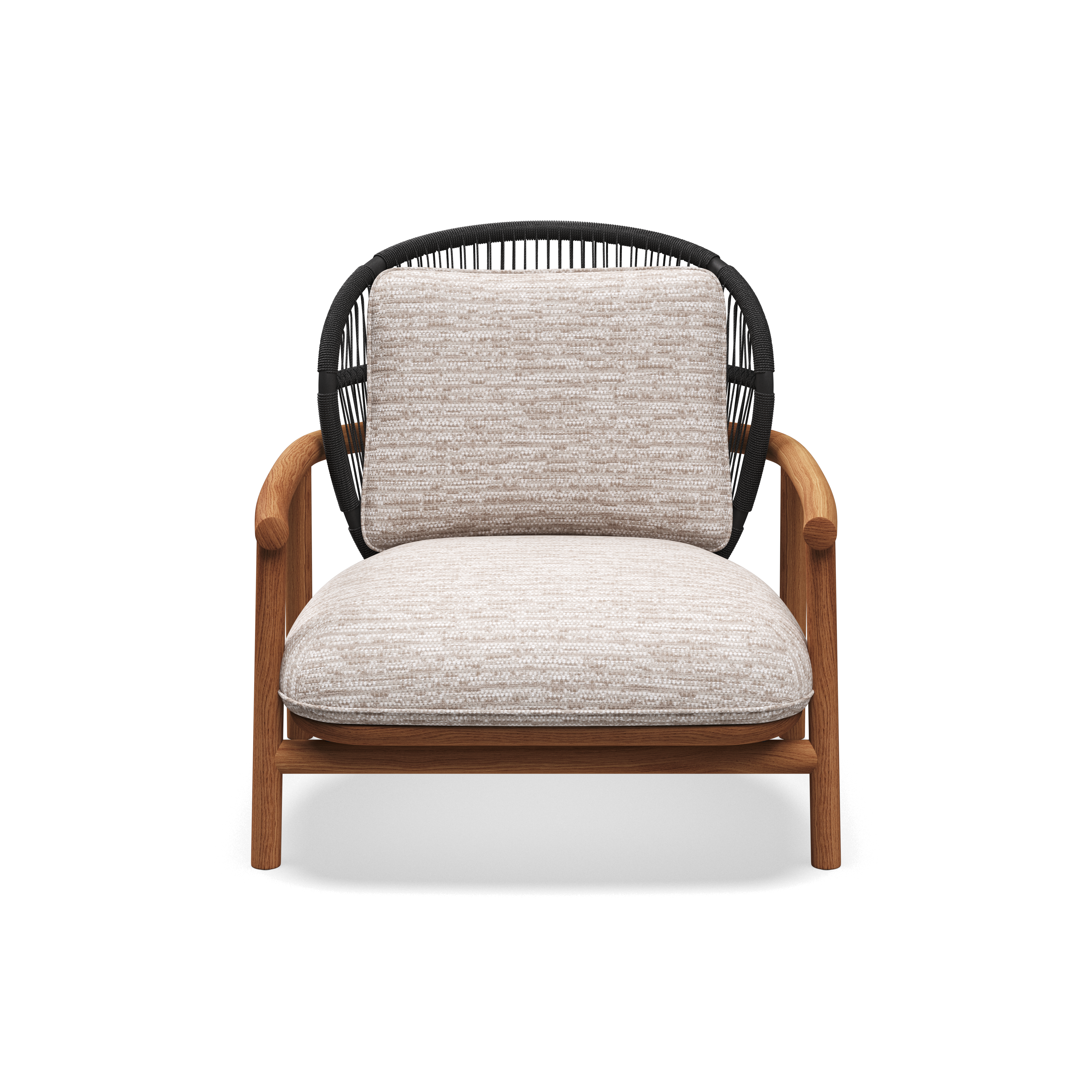 Gloster Fern low back teak lounge stoel