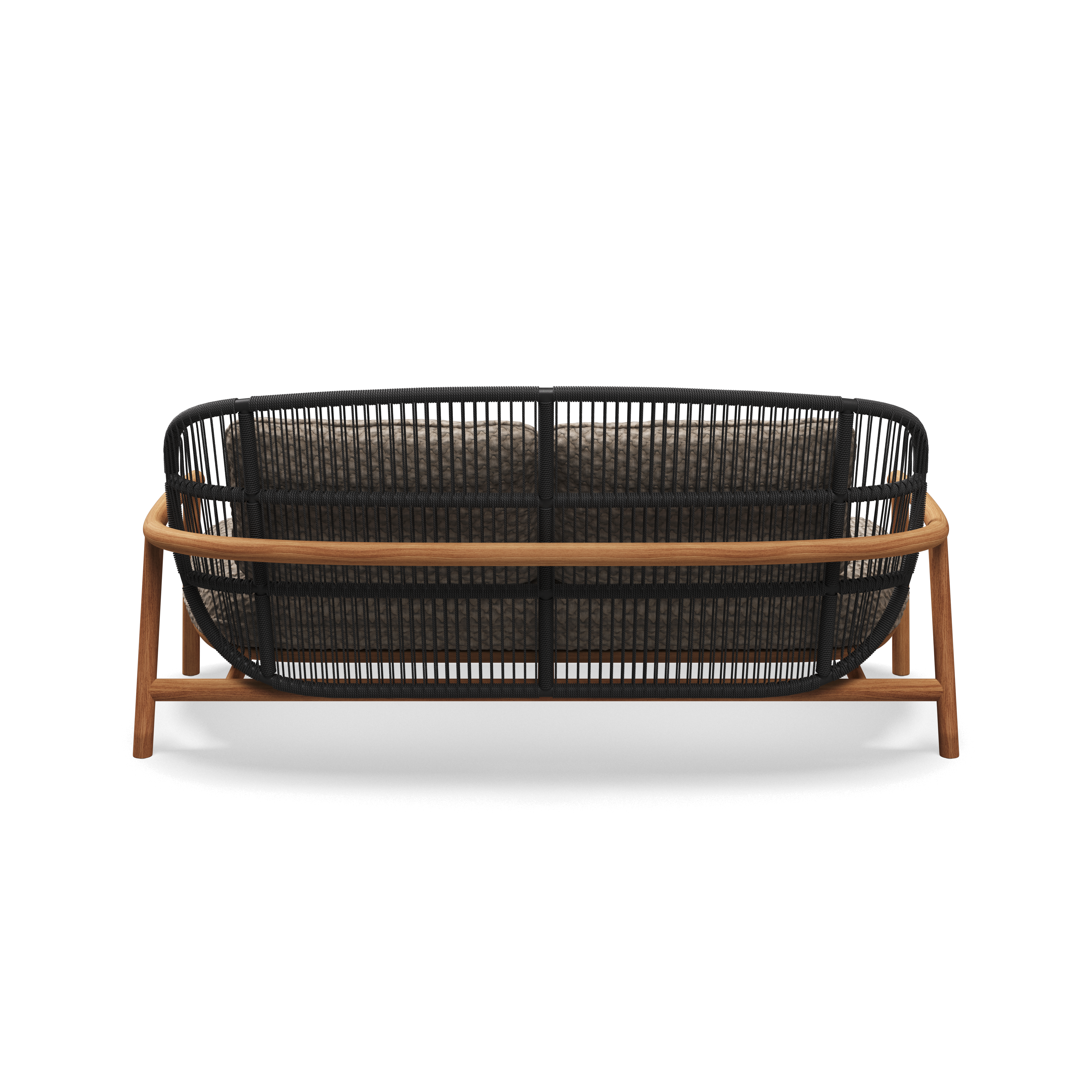 Gloster Fern low back teak lounge 2 zits bank