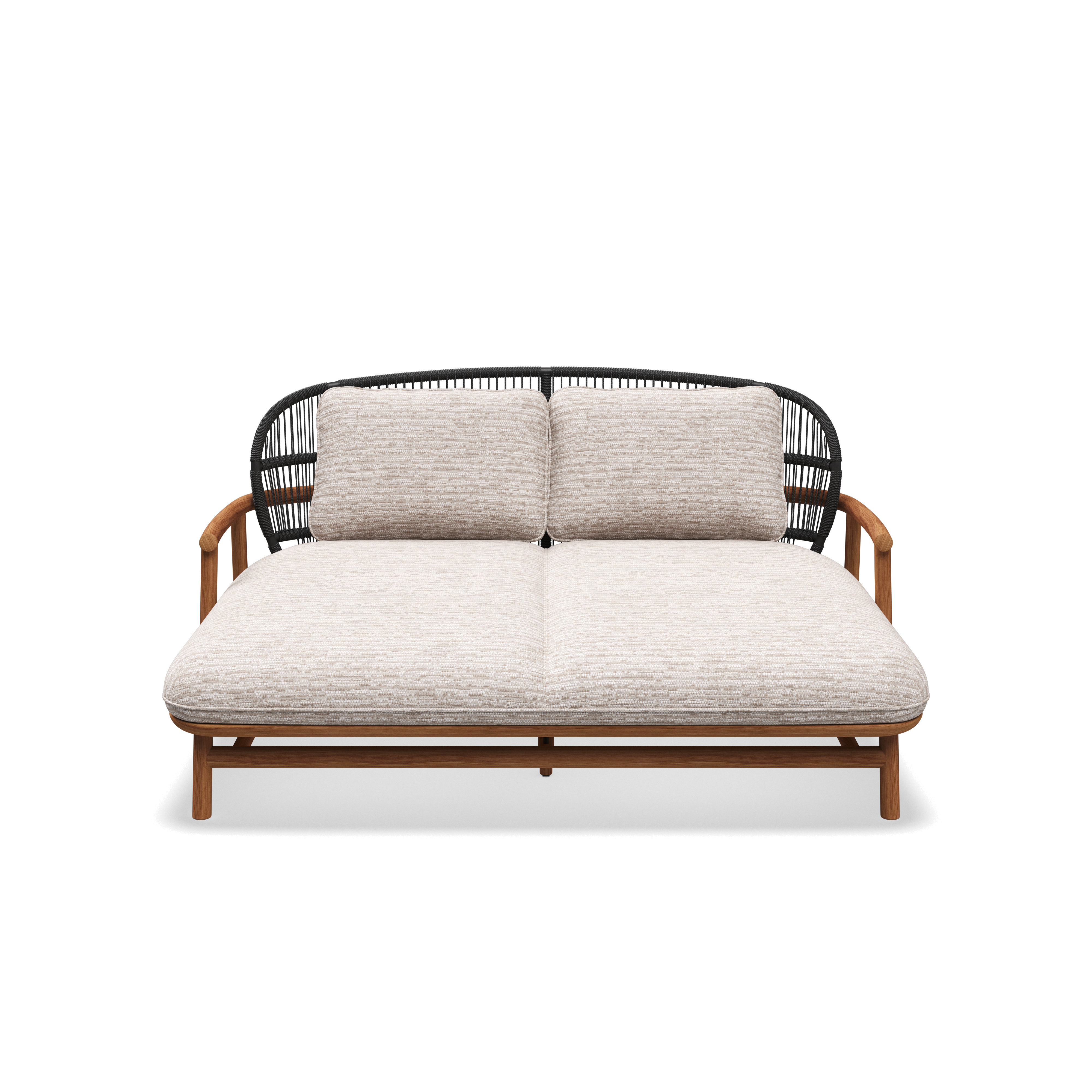 Gloster Fern low back teak lounge daybed