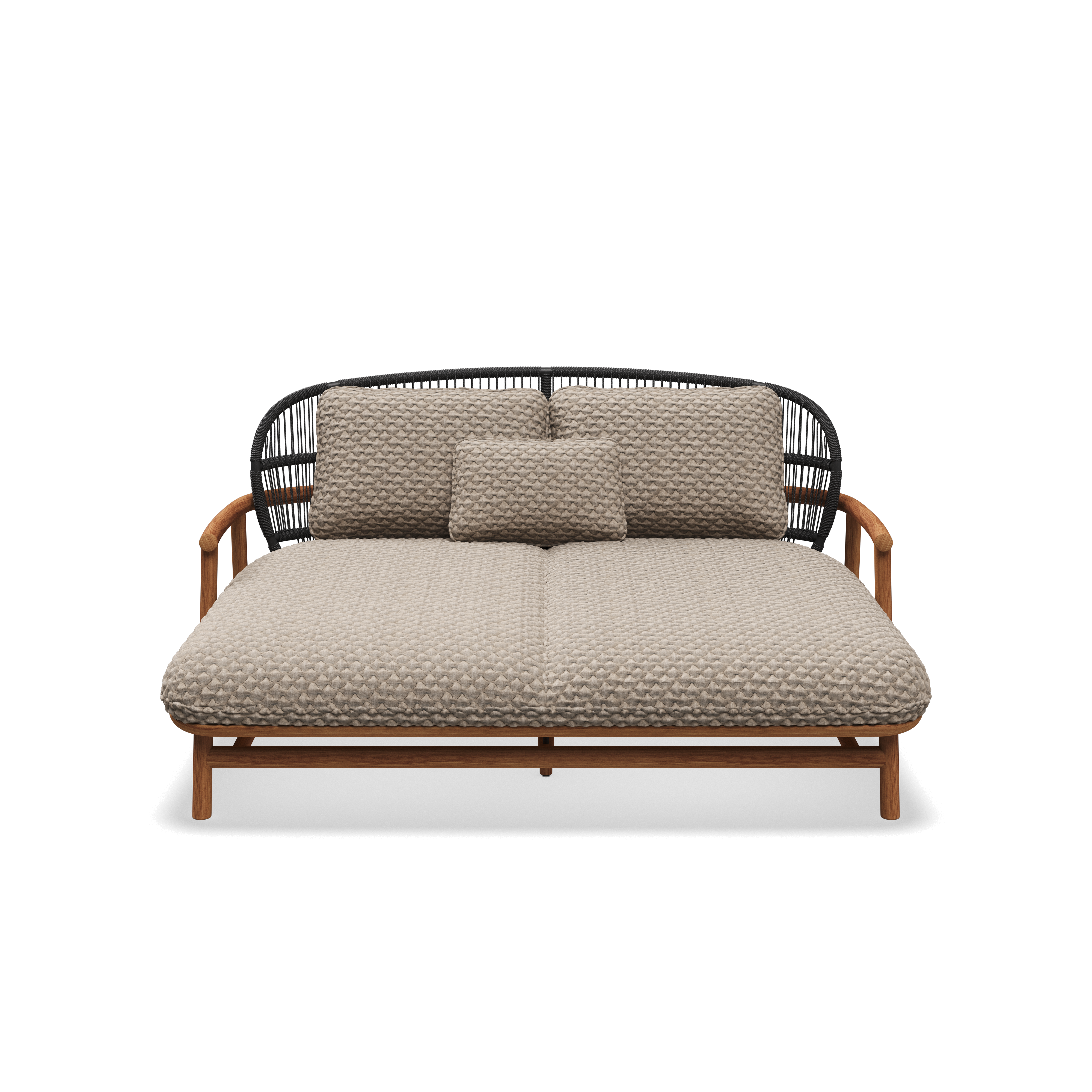 Gloster Fern low back teak lounge daybed
