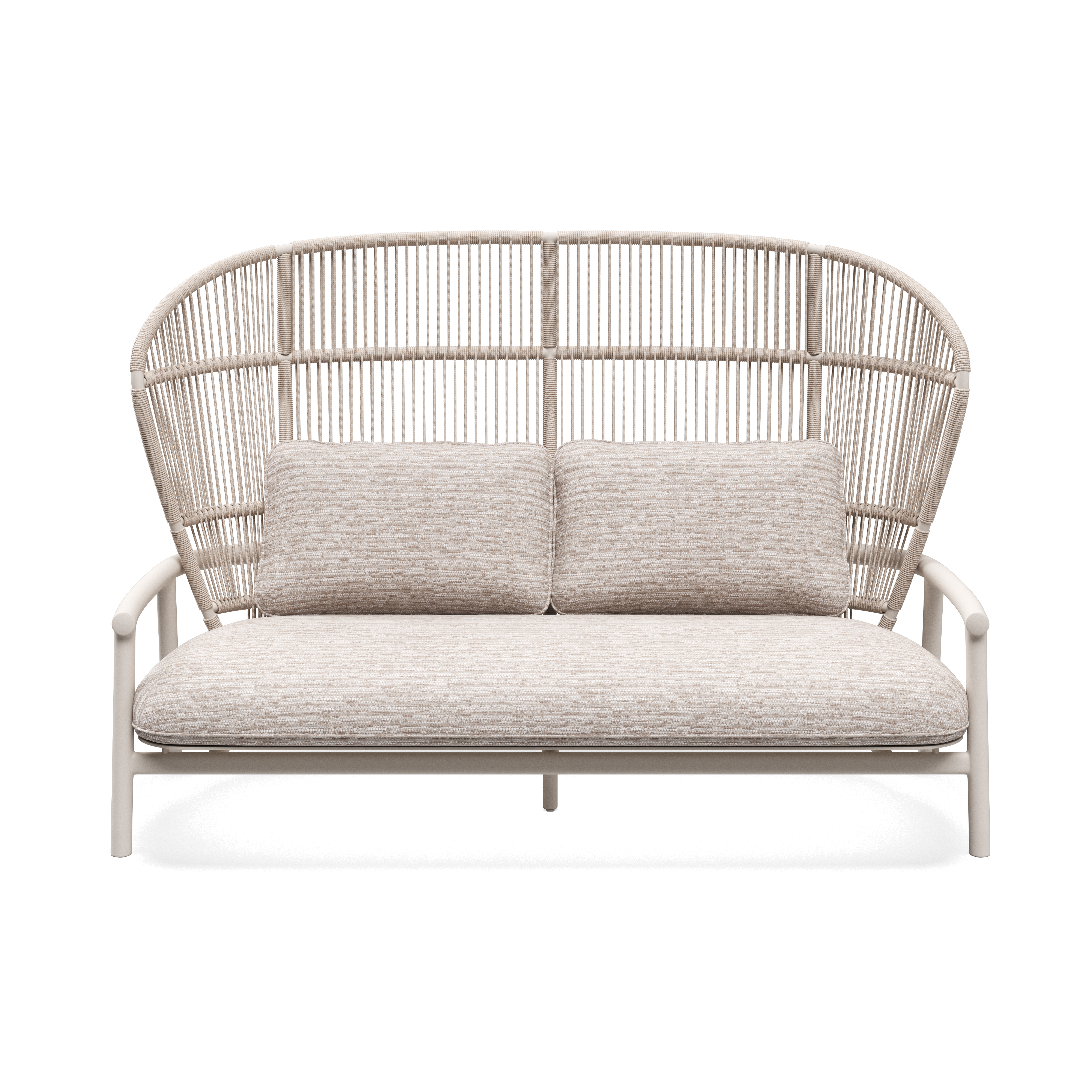 Gloster Fern high back aluminium lounge 2 zits bank