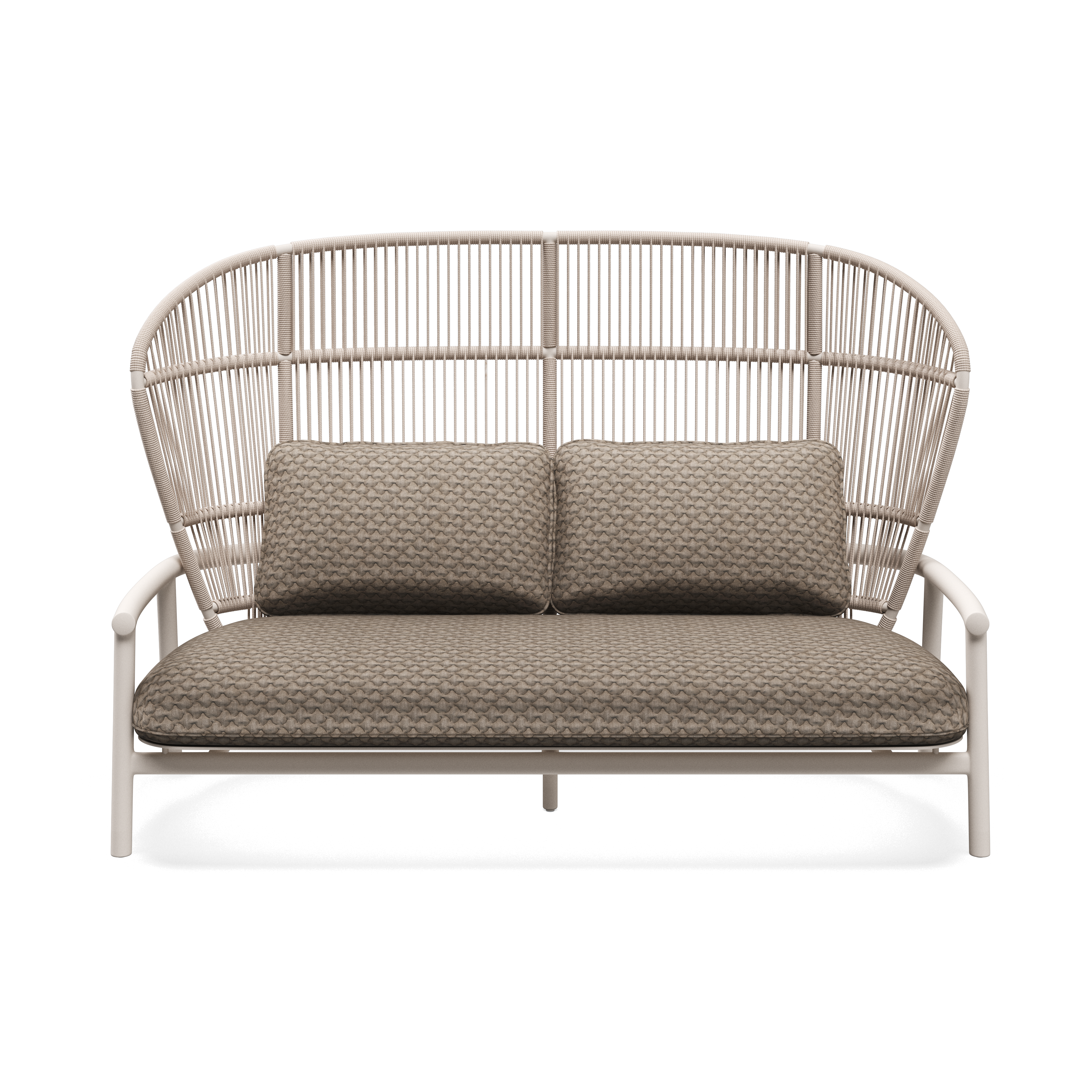 Gloster Fern high back aluminium lounge 2 zits bank