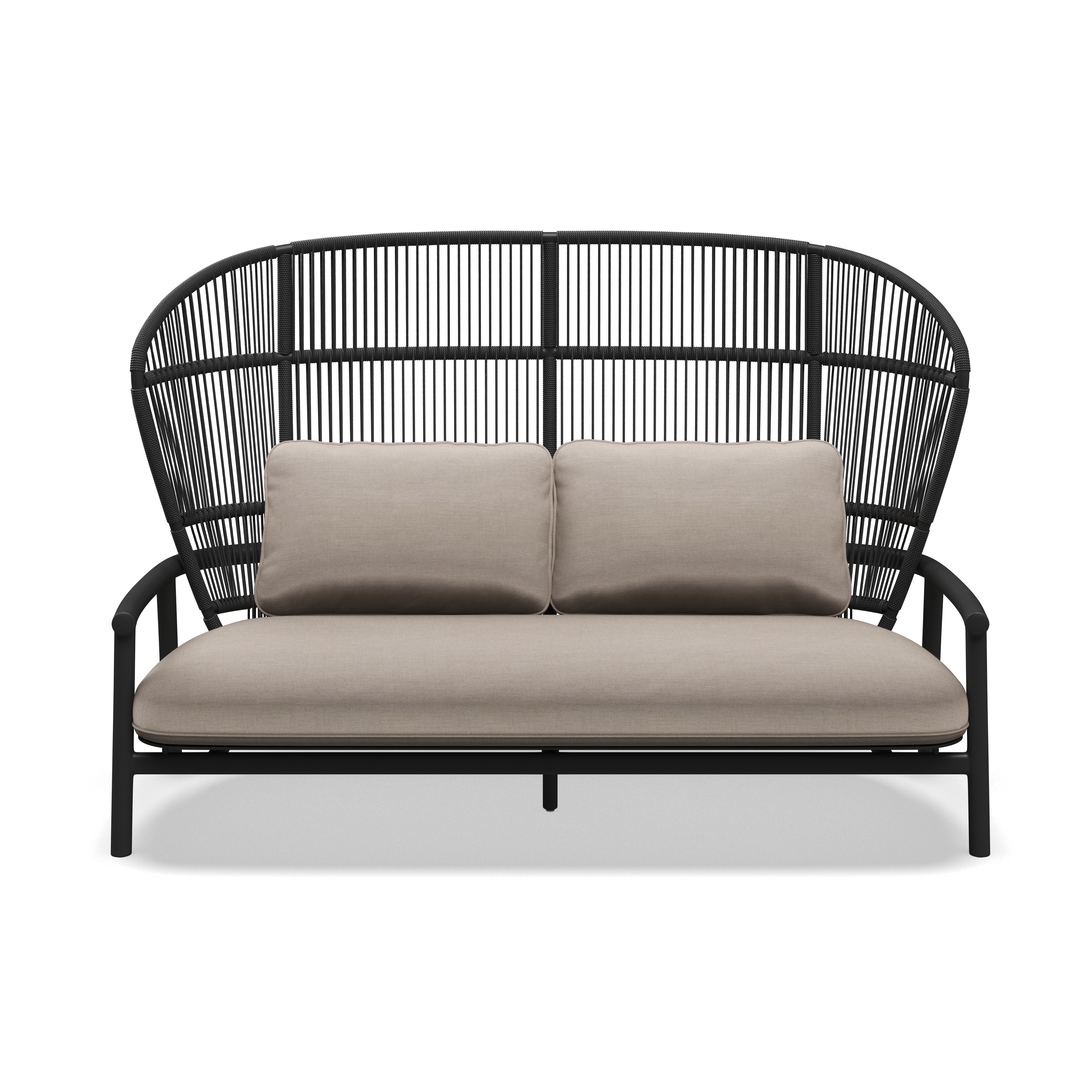 Gloster Fern high back aluminium lounge 2 zits bank