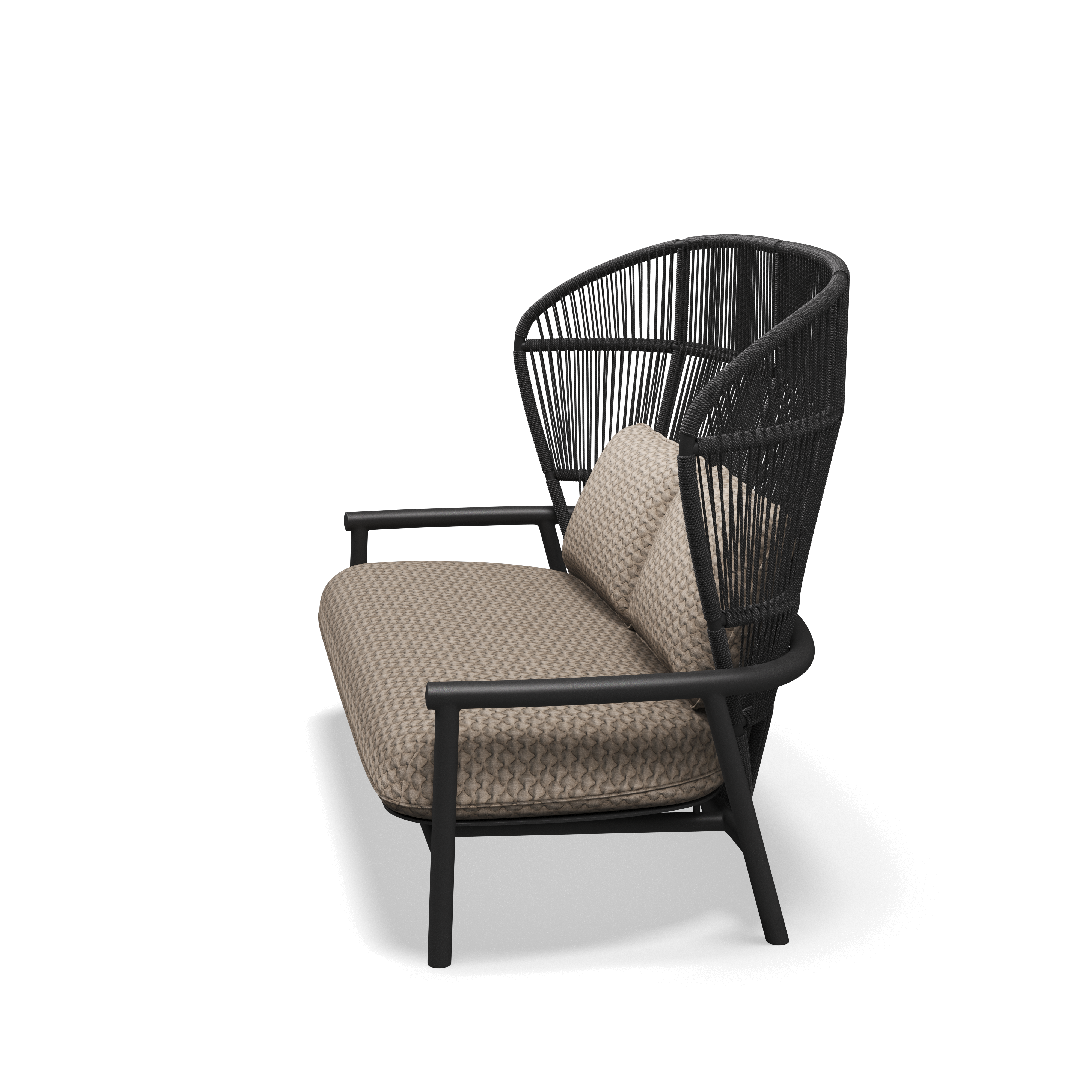 Gloster Fern high back aluminium lounge 2 zits bank