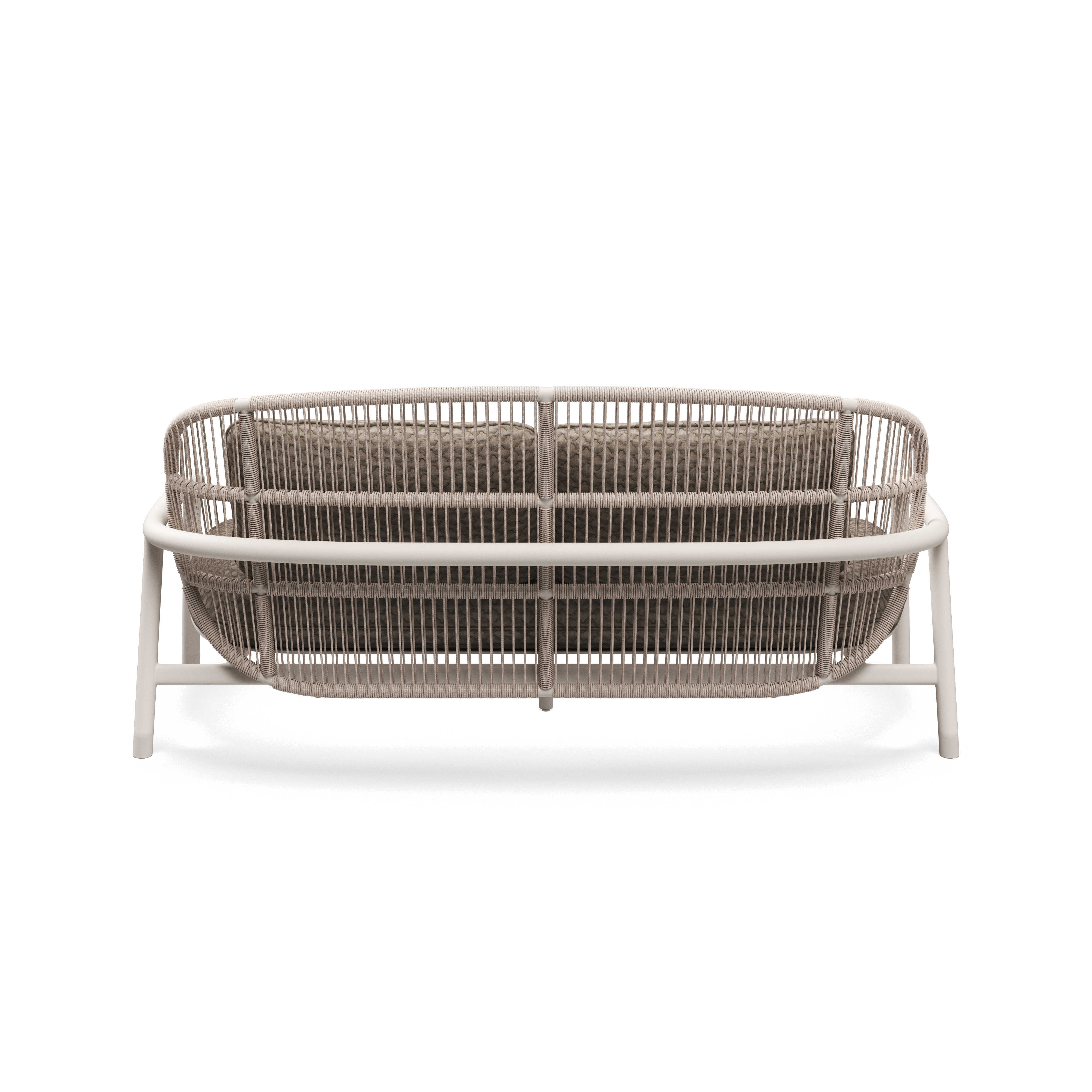 Gloster Fern low back aluminium lounge 2 zits bank.