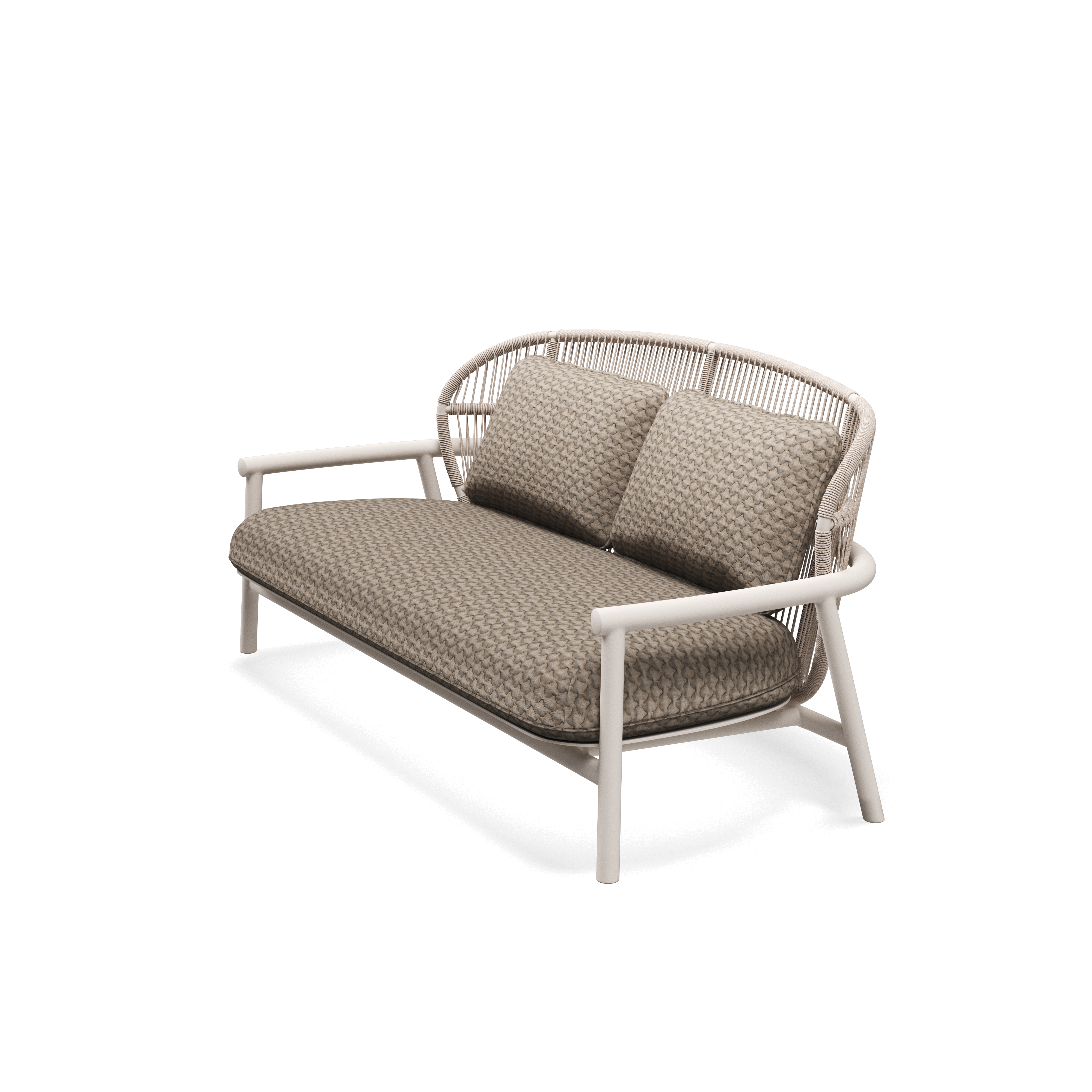 Gloster Fern low back aluminium lounge 2 zits bank.