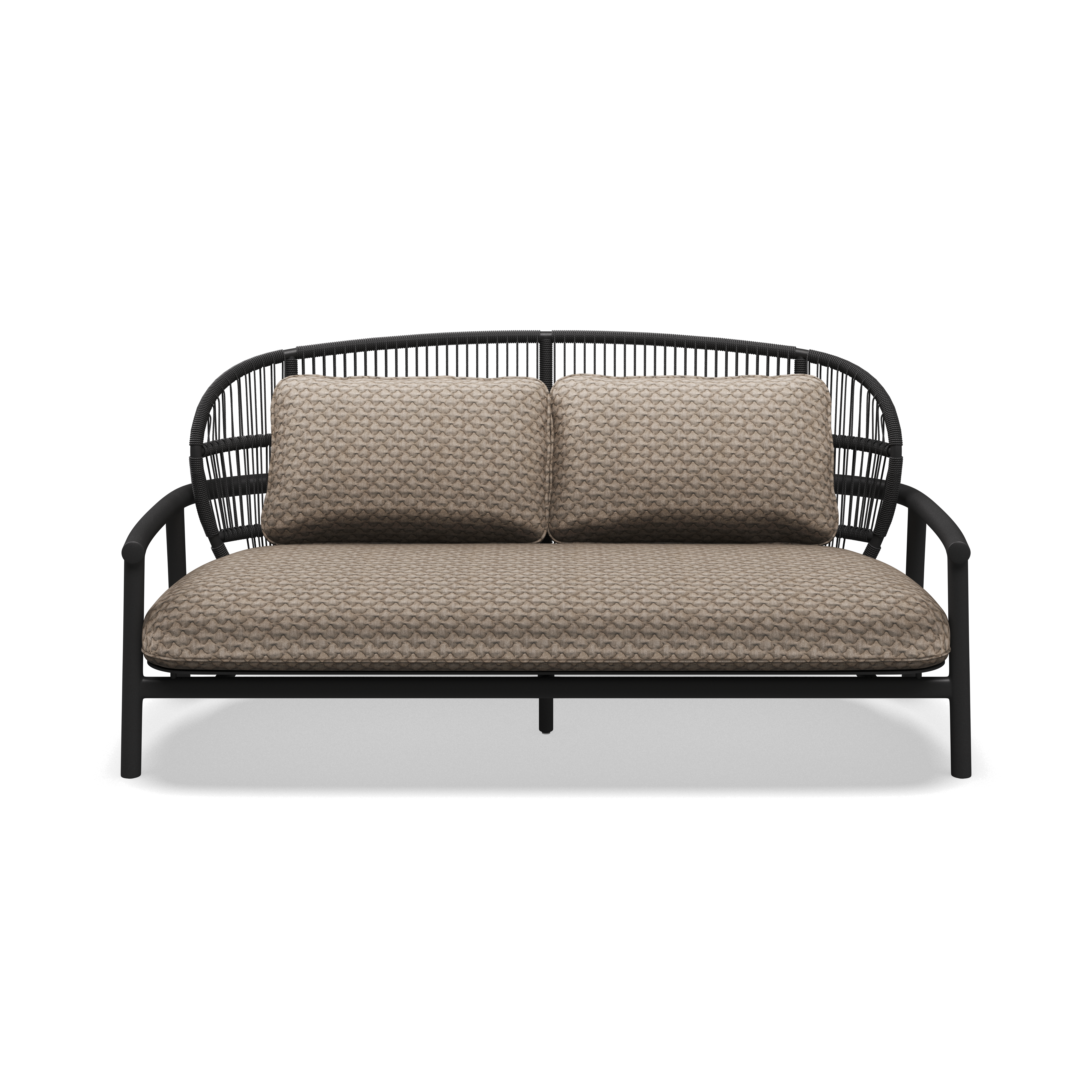 Gloster Fern low back aluminium lounge 2 zits bank.