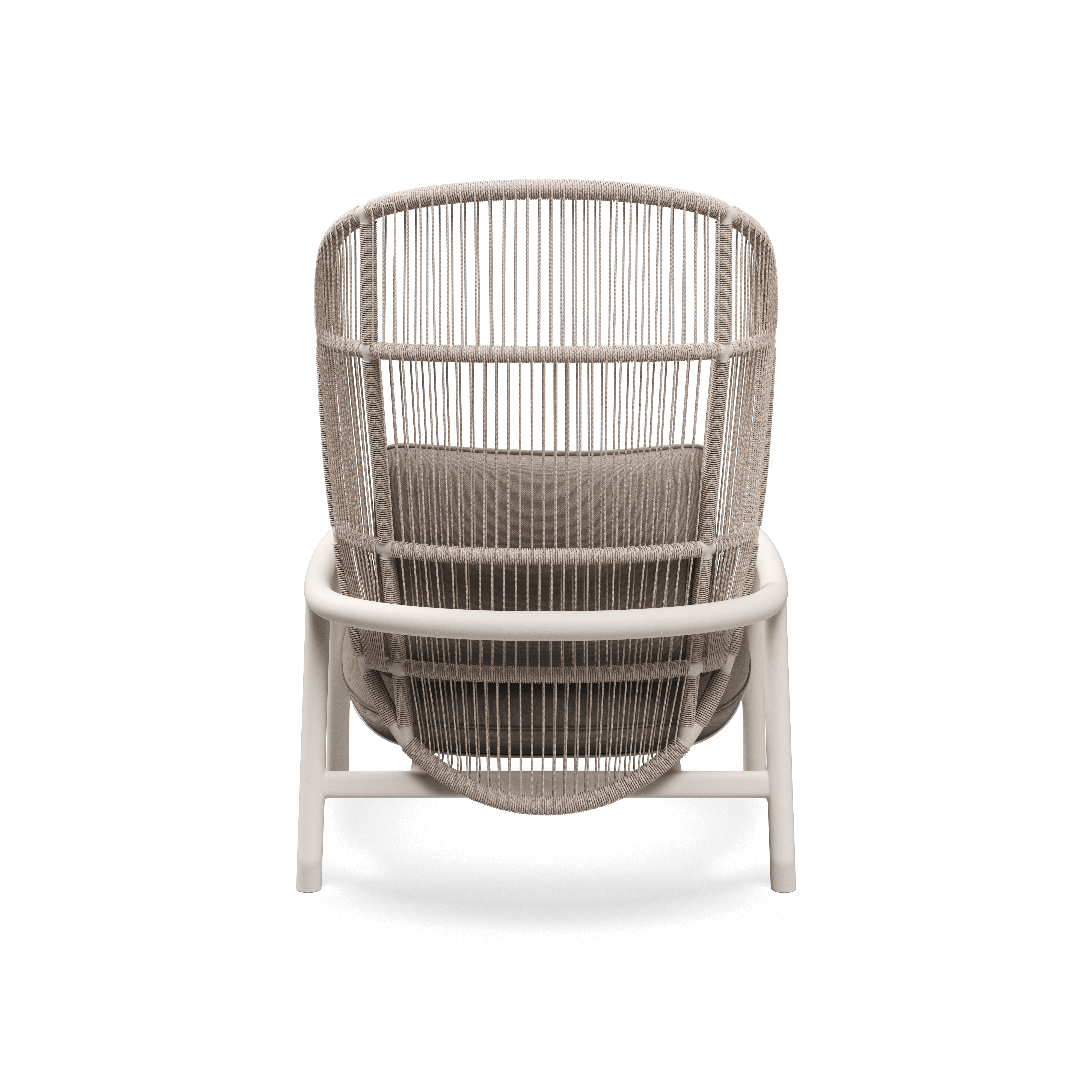 Gloster Fern high back aluminium lounge stoel