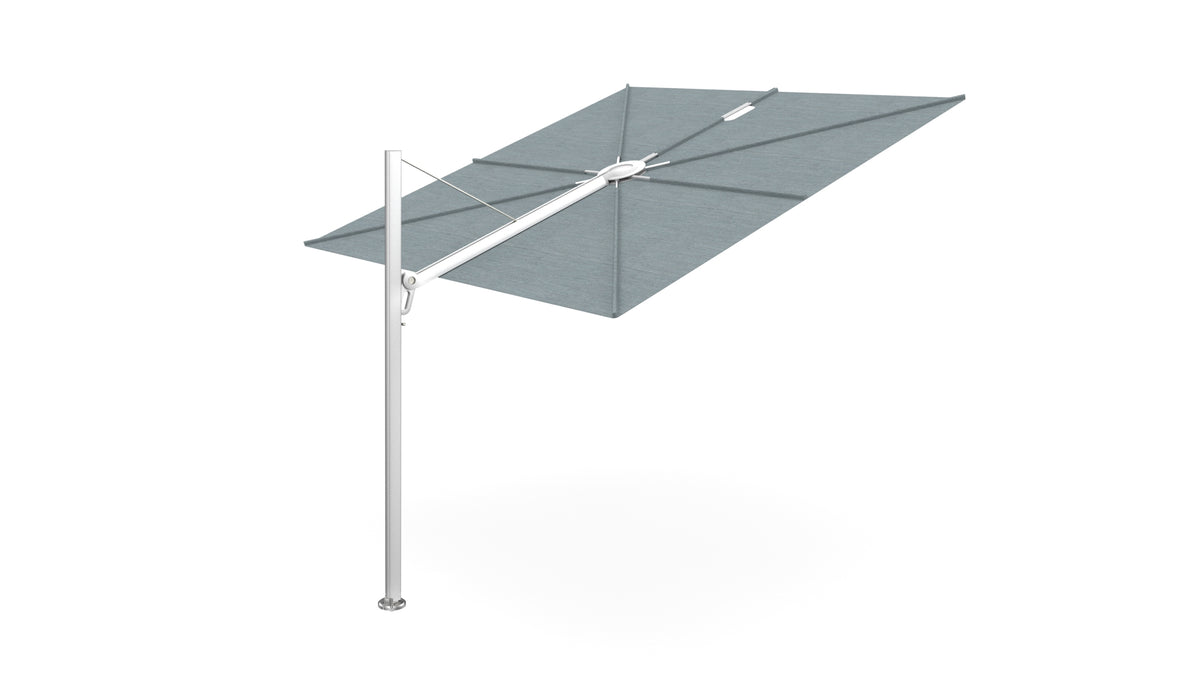 Umbrosa, Spectra zweefparasol verkrijgbaar in 5 kleuren frame en in 14 verschillende kleuren parasoldoeken.