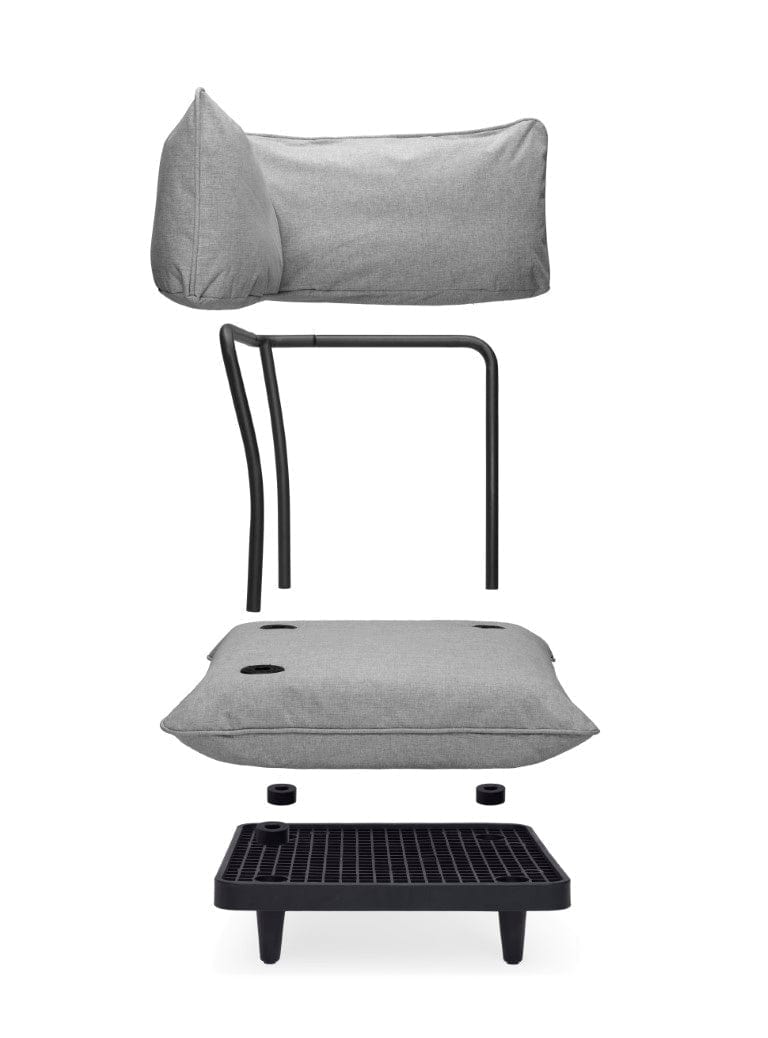 Fatboy Lounge Fatboy Paletti Modulair Lounge Corner Seat. Verkrijgbaar in de kleur Mist, Sahara, Thunder Grey, Rock Grey en Storm Blue