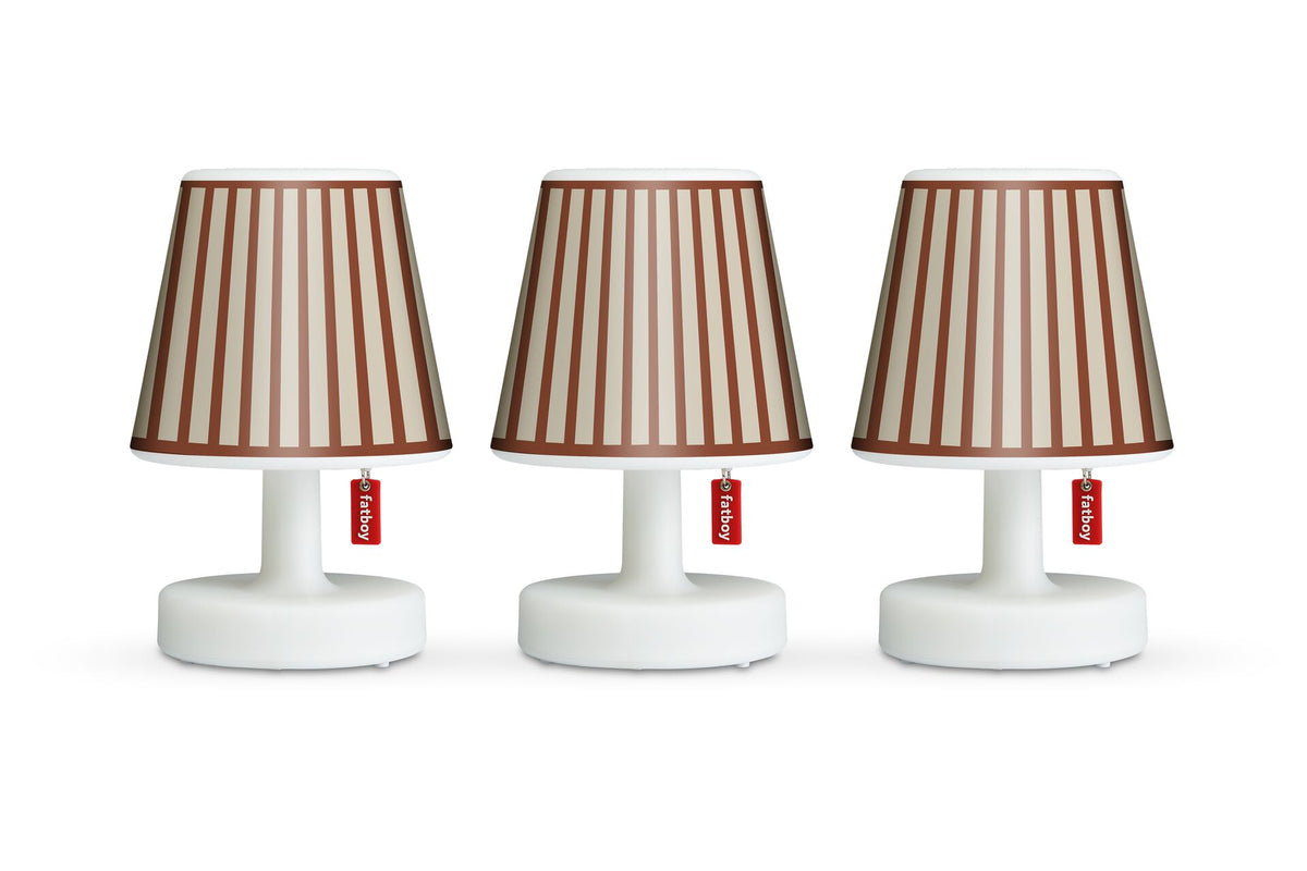 Fatboy Edison The Mini Oplaadbare Lamp Set - Cappie Stripe-a-pose-Terracotta (3 stuks)