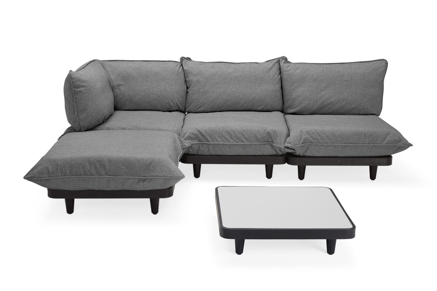 Fatboy Paletti Groot met Salontafel en afdekhoezen