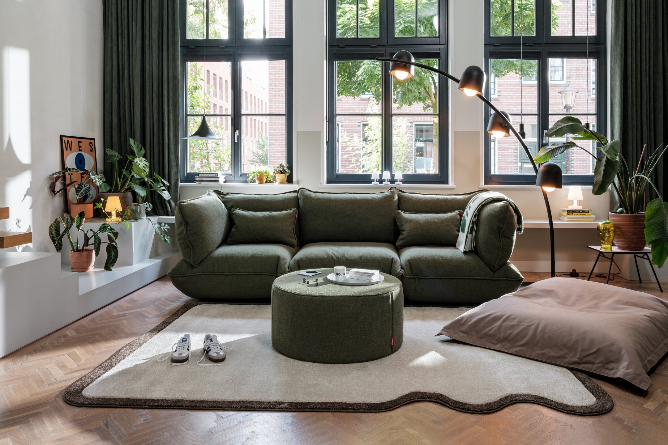 Fatboy® Pfffh boucle indoor pouf. Verkrijgbaar in 3 kleuren.