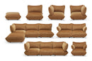 Fatboy® Sumo Velvet indoor Lounge corner Sofa. Verkrijgbaar in 3 kleuren.
