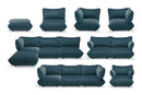 Fatboy® Sumo Velvet indoor Lounge corner Sofa. Verkrijgbaar in 3 kleuren.