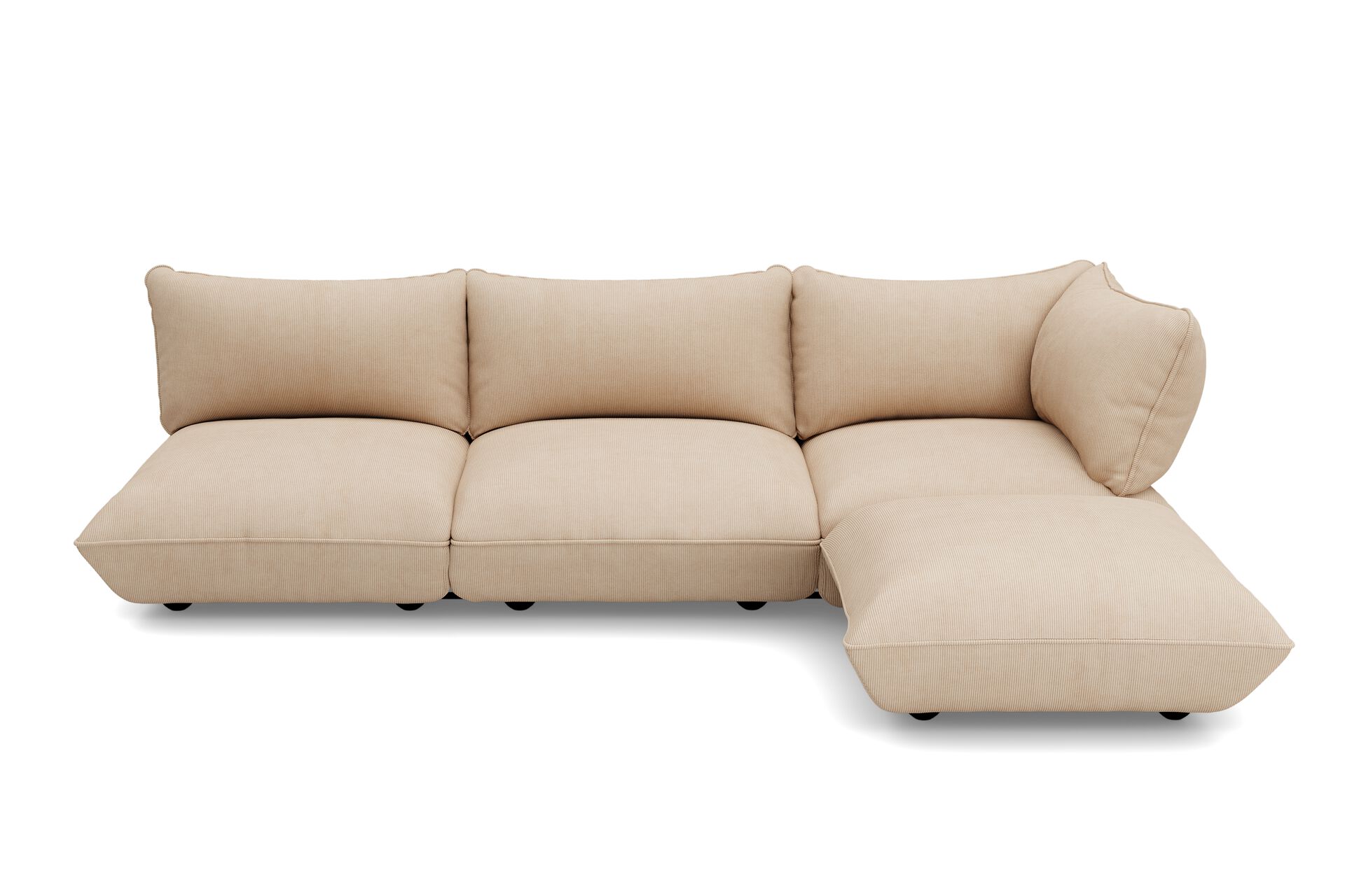 Fatboy® Sumo Cord indoor corner Lounge Sofa right. Verkrijgbaar in 3 kleuren.