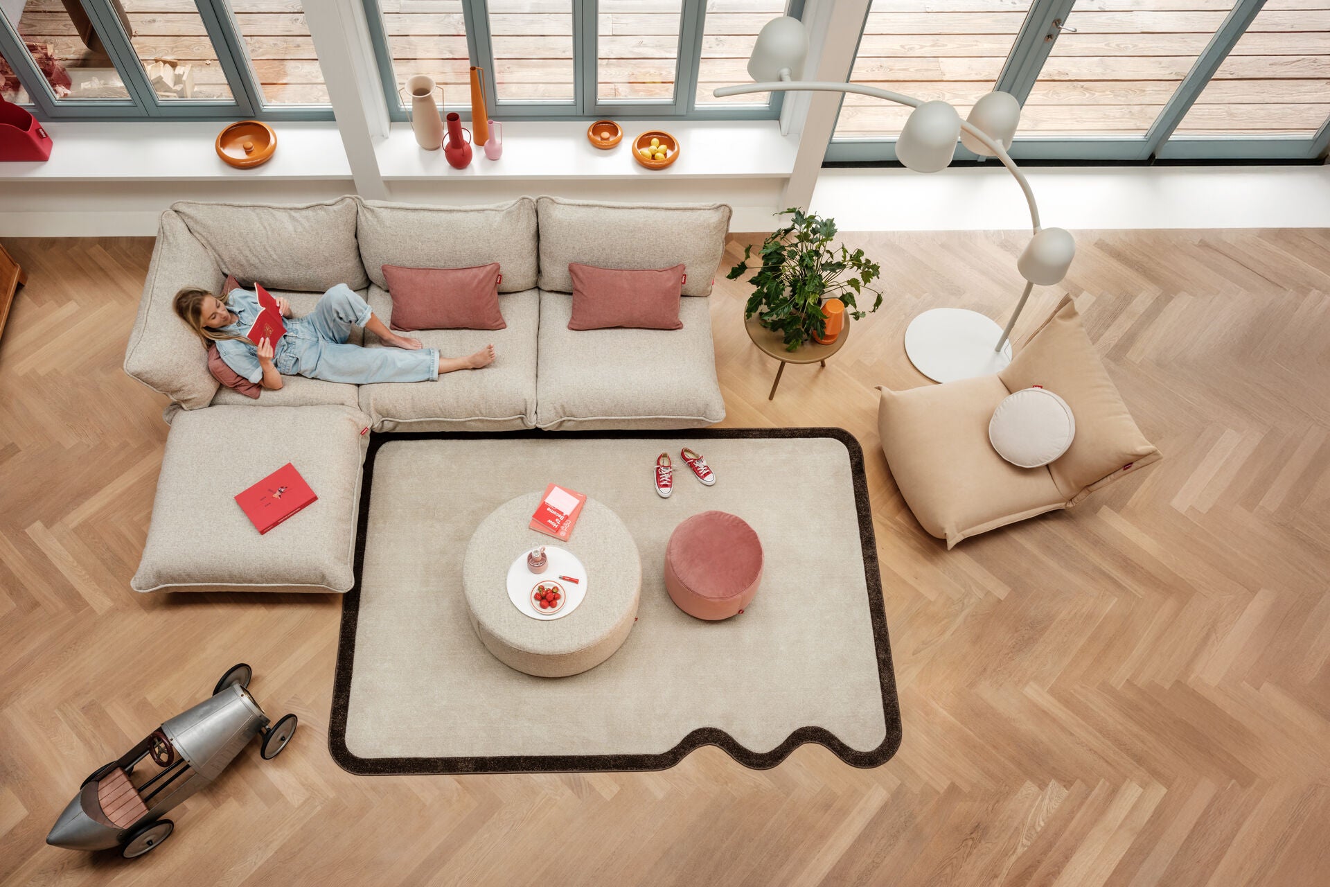 Fatboy® Sumo Boucle Indoor Lounge corner seat. Verkrijgbaar in 5 kleuren.