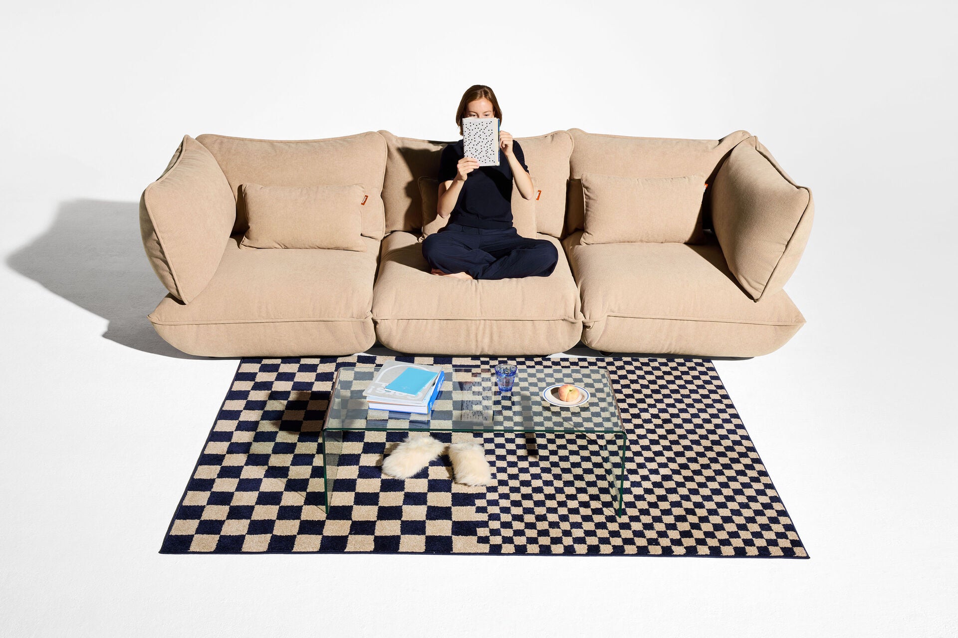 Fatboy® Sumo Cord Indoor Lounge corner seat rechts. Verkrijgbaar in 3 kleuren.