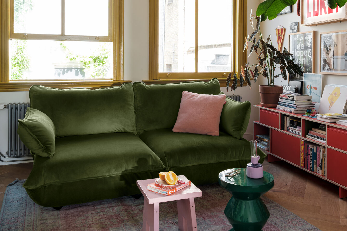 Fatboy® Sumo Velvet indoor Lounge medium Sofa. Verkrijgbaar in 3 kleuren.