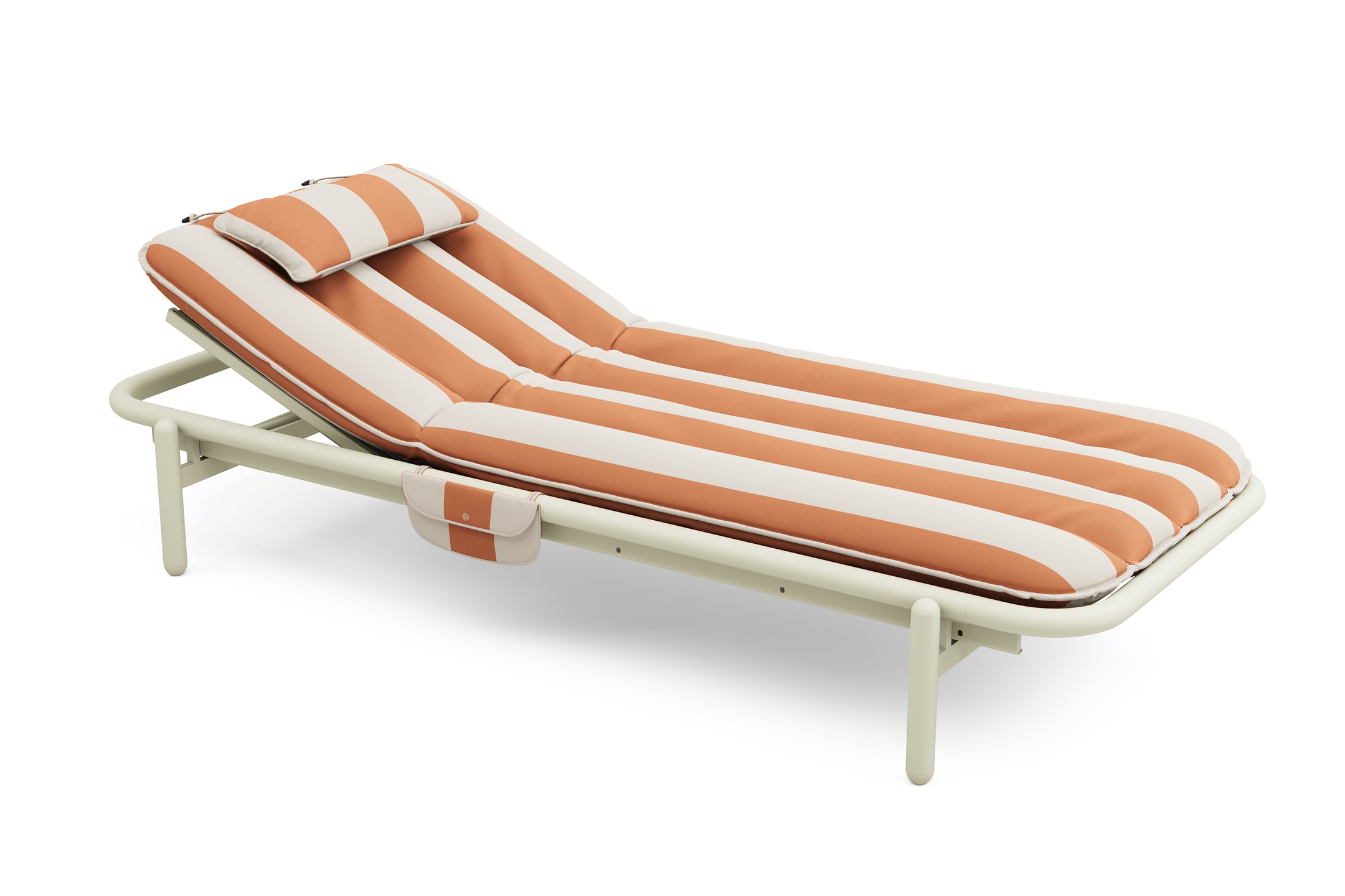 Fatboy Sunbun loungebed, Desert - Stripe Orange Creme