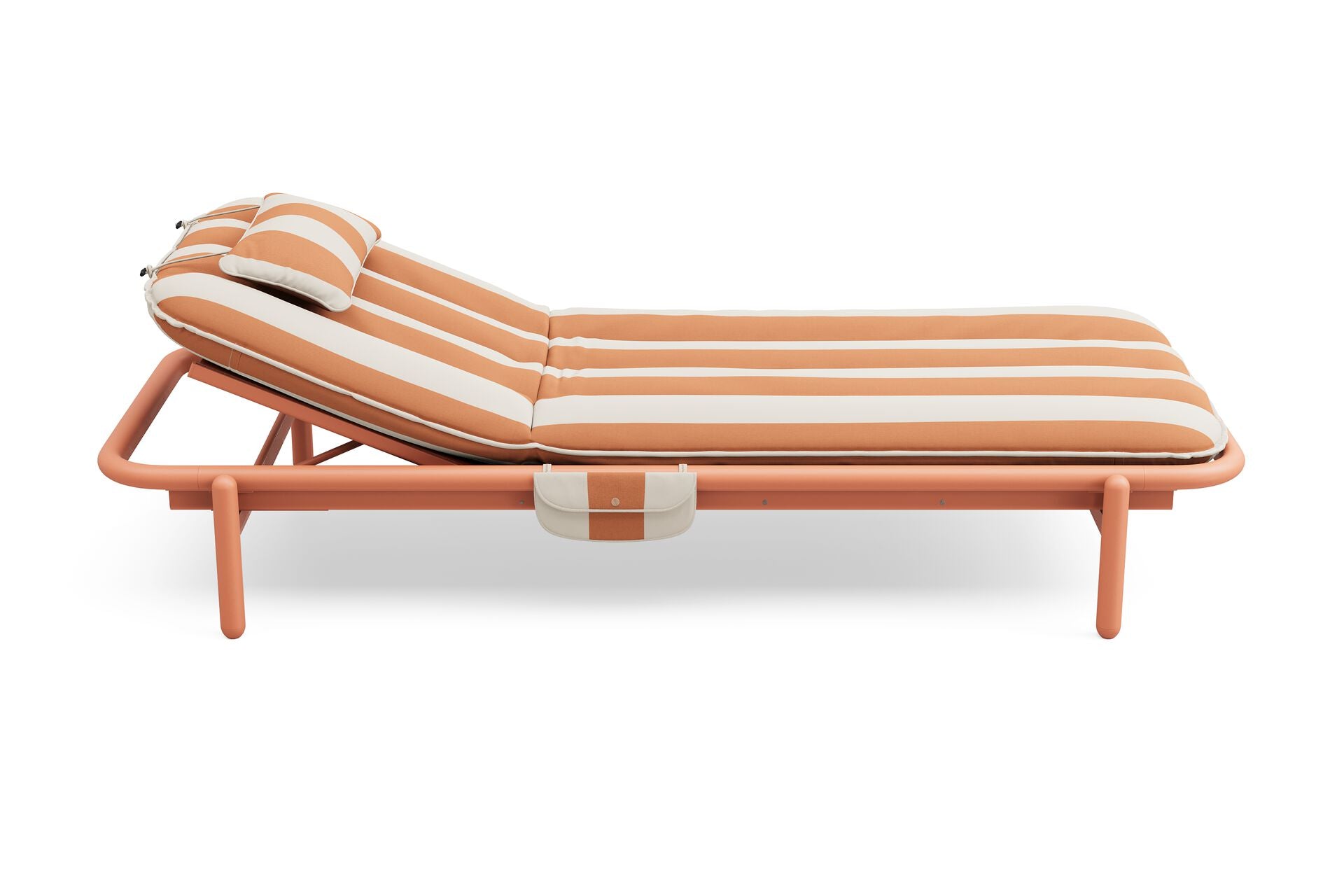 Fatboy Sunbun loungebed, Terracotta - Stripe Orange Creme