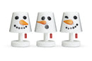 Fatboy Tafellampen Fatboy oplaadbare lamp, Edison The Mini (set van 3 lampjes) + gratis mini Cappies XMAS snowmen