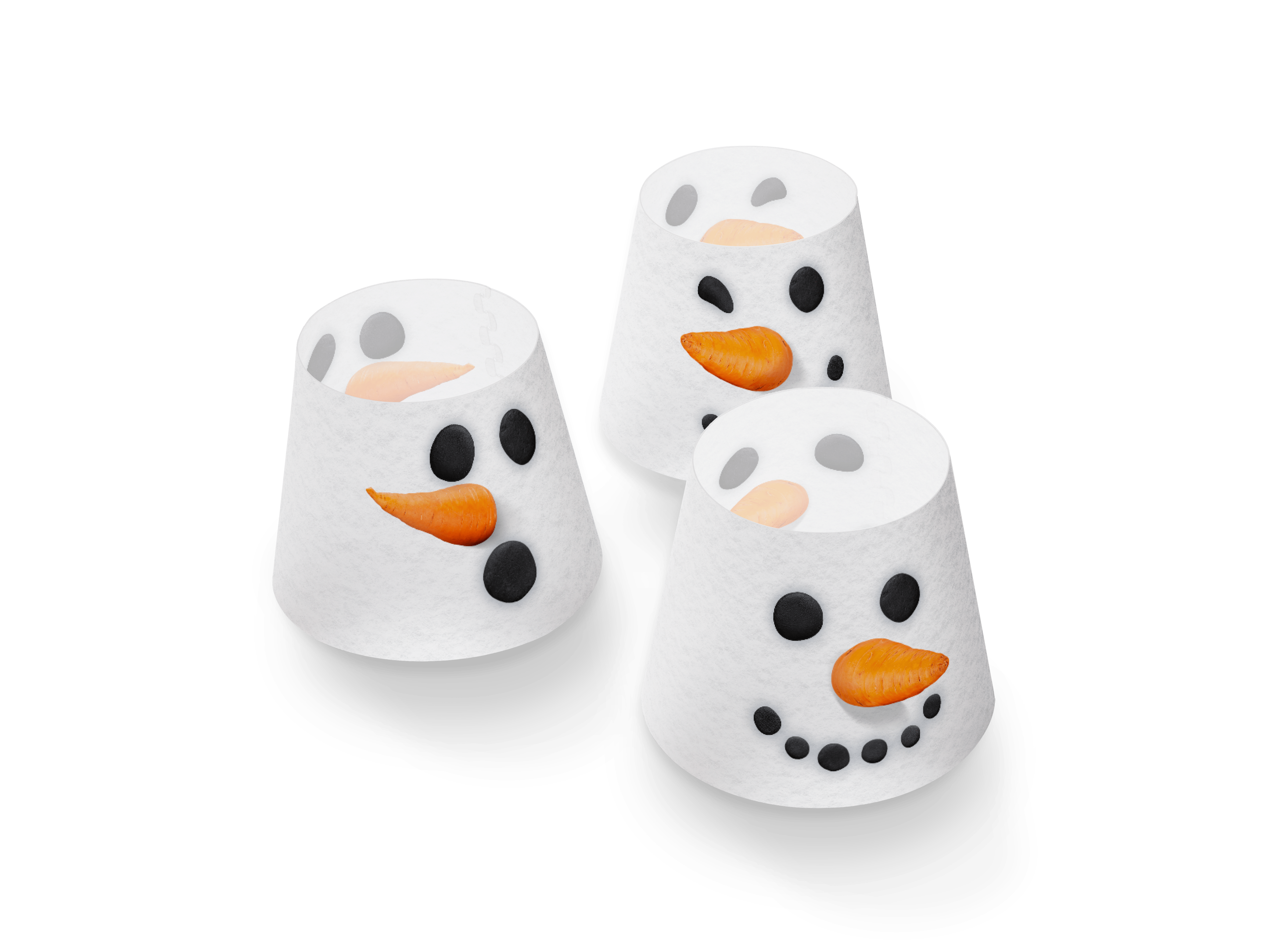 Fatboy Tafellampen Fatboy oplaadbare lamp, Edison The Mini (set van 3 lampjes) + gratis mini Cappies XMAS snowmen