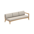 Royal Botania Lounge modulair Zit en rug kussens (7pcs) in categorie B Royal Botania Zenhit teakhouten drie zits lounge bank met de armleuning rechts of links. Verkrijgbaar in diverse stofferingen.