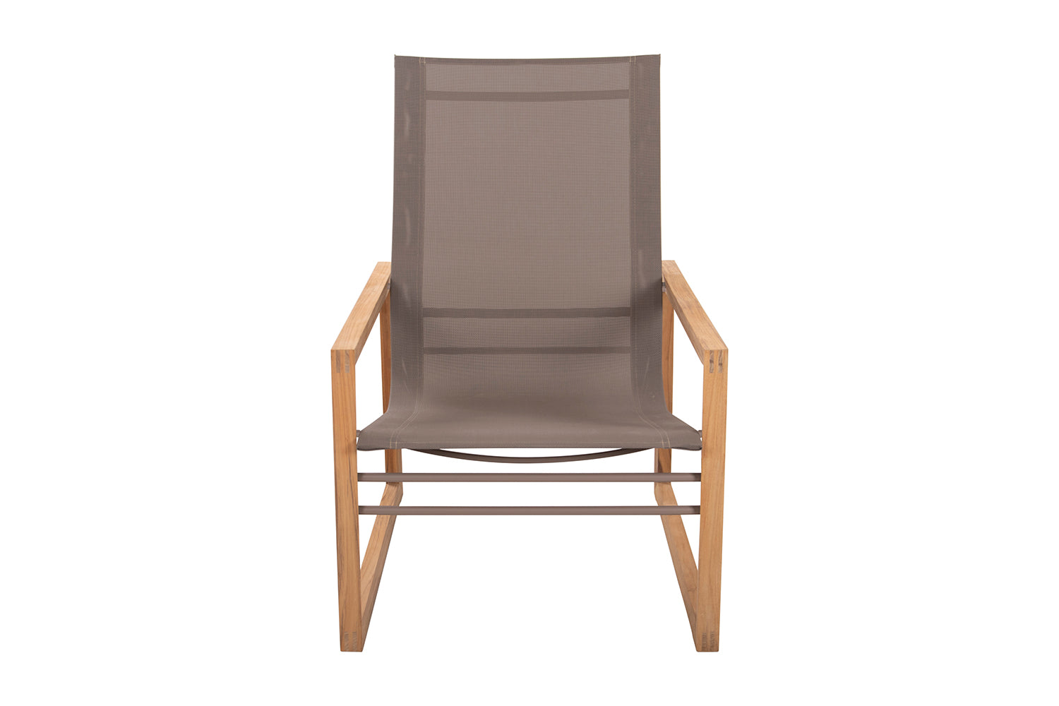 Traditional teak, Sofia 1-zits lounge stoel. Leverbaar in drie kleuren.