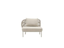 Vincent Sheppard Lounge bank Dune White / Categorie G ( 1x zit kussen + 1x rug kussen) / Linker module Vincent Sheppard Kodo Modular 1 zits links/rechts module Dune White. Kussens zijn leverbaar in verschillende kleuren stofferingen.