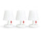 Fatboy oplaadbare lamp, Edison The Mini (set van 3 lampjes) + gratis mini Cappie Candles (3 stuks) twv € 22,50