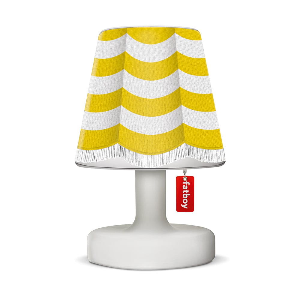 Fatboy Tafellampen Stripe Curtain Yellow Fatboy Edison The Petit met gratis Cappie t.wv. € 17,50 of Treetopper t.w.v. € 20,-.