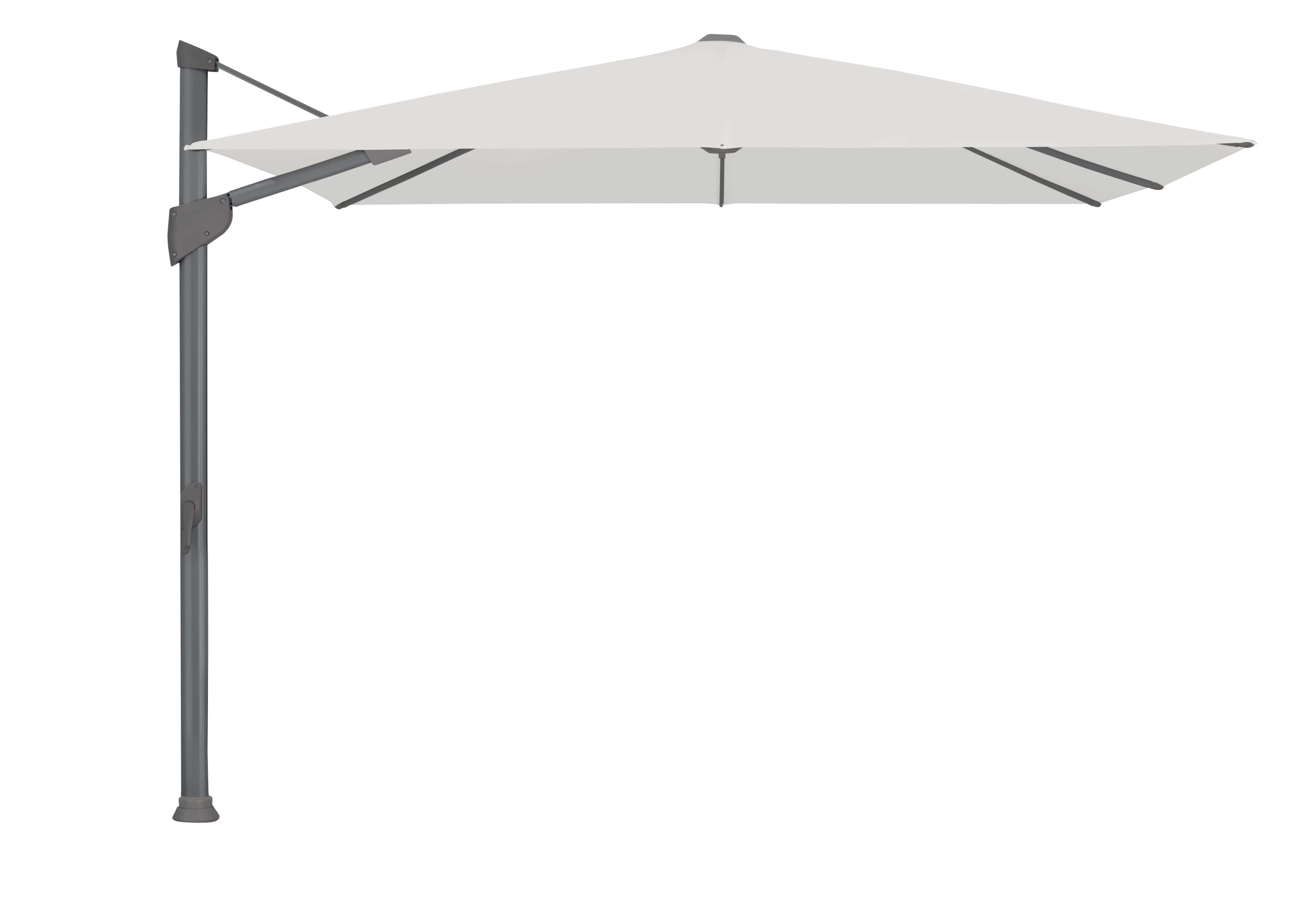 Glatz Zweefparasols Antraciet (Ral 7016) / 400x300cm / Klasse 4 (100% polyester 250g/m2) Glatz Fortano zweefparasol, in verschillende afmetingen beschikbaar, Keuze uit 67 stofkleuren.