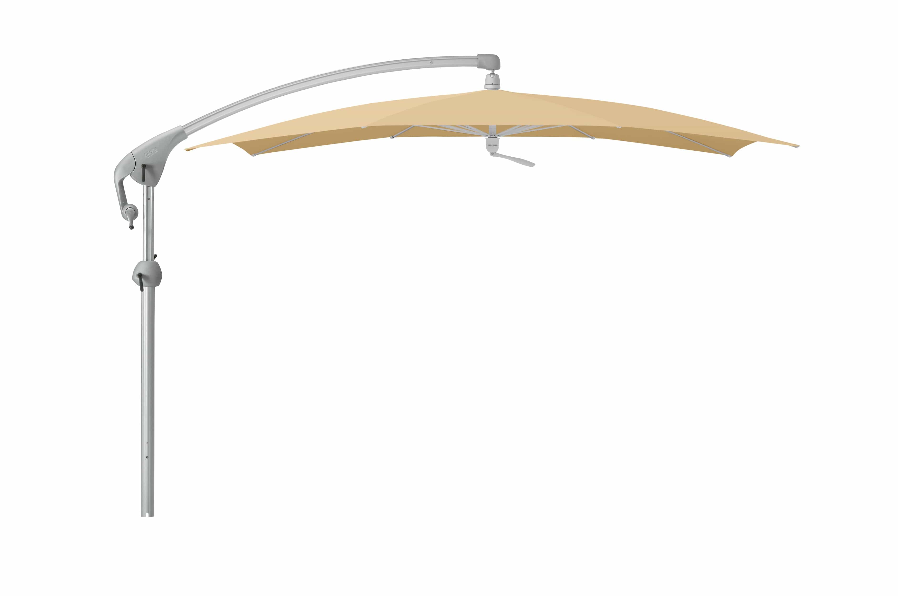 Glatz Zweefparasols Cereal 604 Glatz Pendalex P+ zweefparasol, in hoogte verstelbaar, kantelbaar, afmeting 285x230cm rechthoekig, Keuze uit 56 stofkleuren.