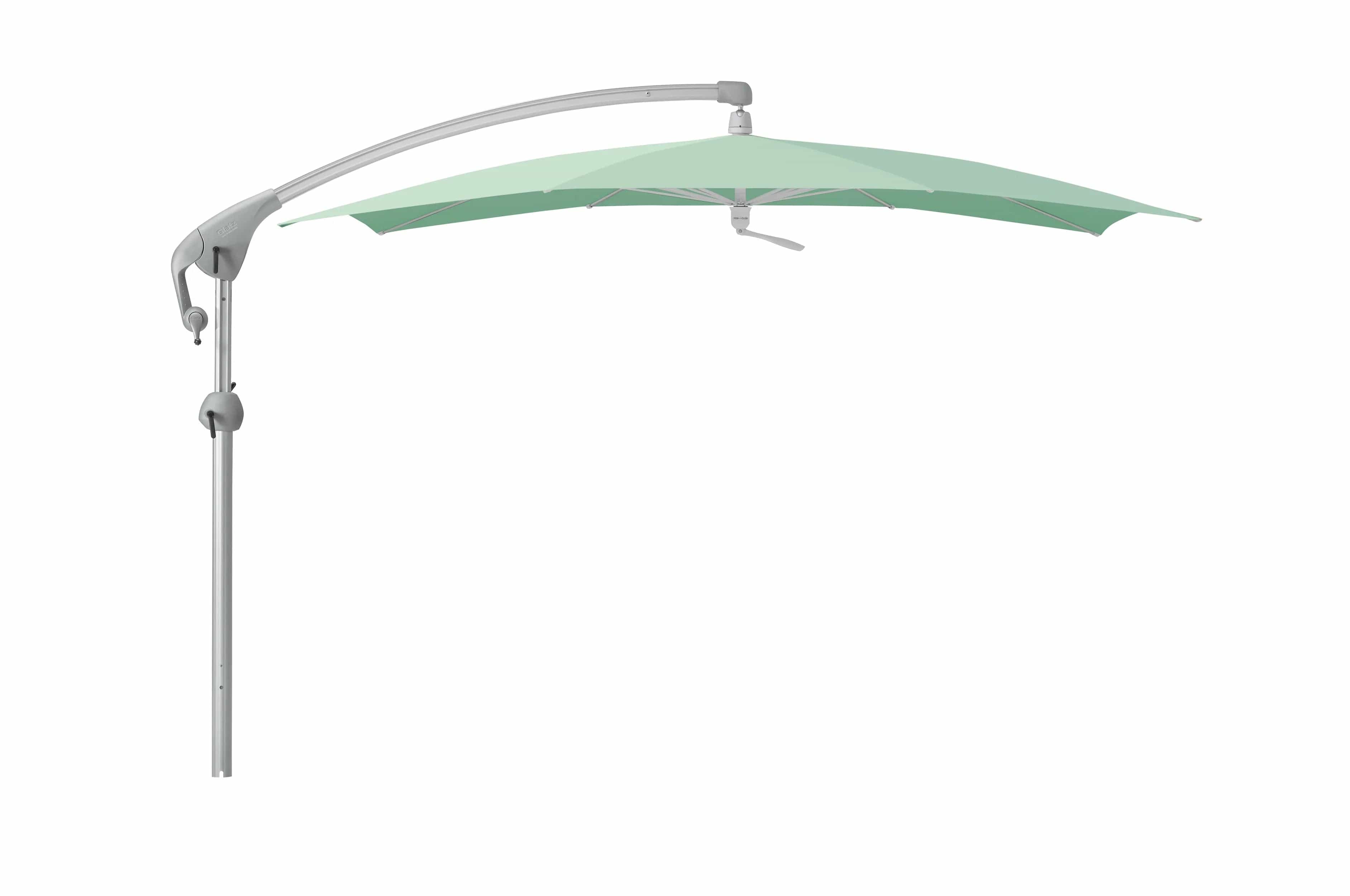 Glatz Zweefparasols Jade 581 Glatz Pendalex P+ zweefparasol, in hoogte verstelbaar, kantelbaar, afmeting ø325cm rond, Keuze uit 56 stofkleuren.