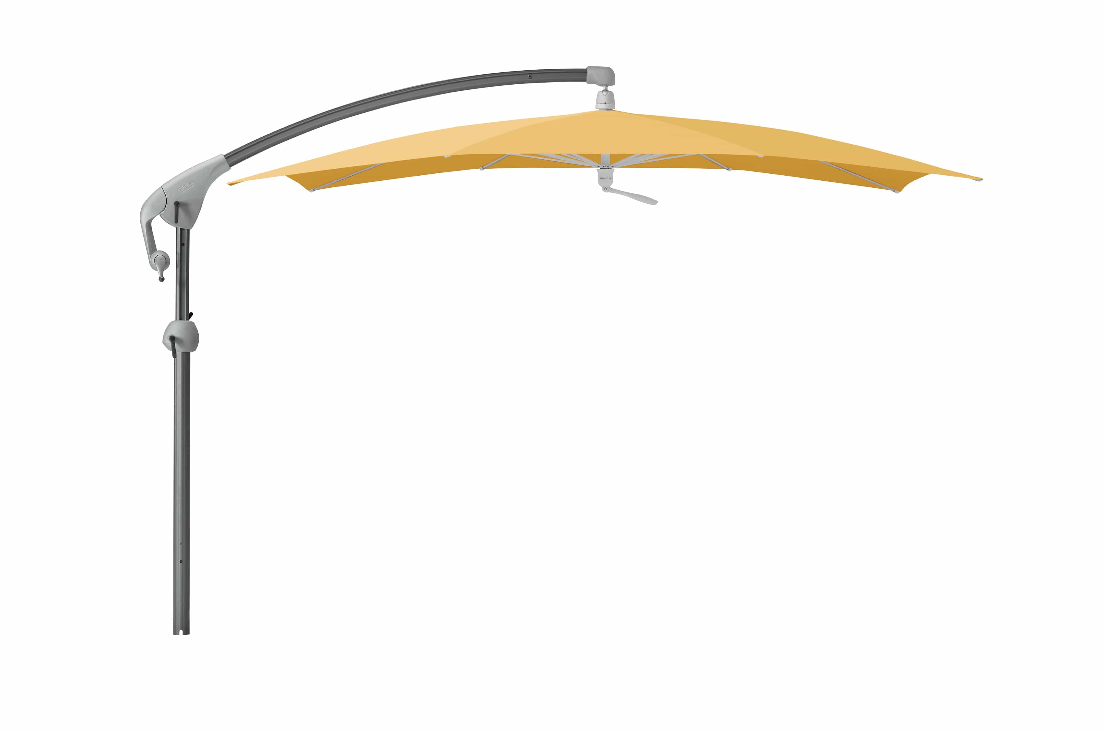 Glatz Zweefparasols Safran 617 Glatz Pendalex P+ zweefparasol, in hoogte verstelbaar, kantelbaar, afmeting 285x230cm rechthoekig, Keuze uit 56 stofkleuren.