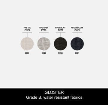 Gloster Ligbedden Gloster Cradle loungebed met een wit of meteor frame en verschillende kleuren kussen