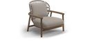 Gloster Lounge stoel Gloster Fern low back lounge chair, verkrijgbaar in 3 verschillende soorten stofferingen en een hele range aan kleuren.