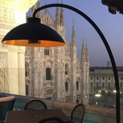 Heatsail Terrasverwarming Heatsail Dome staande lamp met verwarming. Leverbaar in meerdere kleuren.