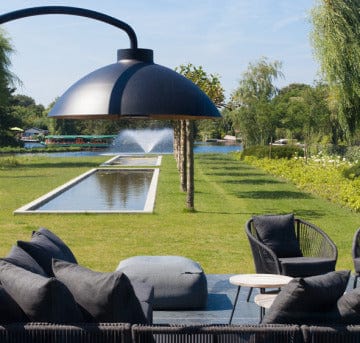 Heatsail Terrasverwarming Heatsail Dome staande lamp met verwarming. Leverbaar in meerdere kleuren.