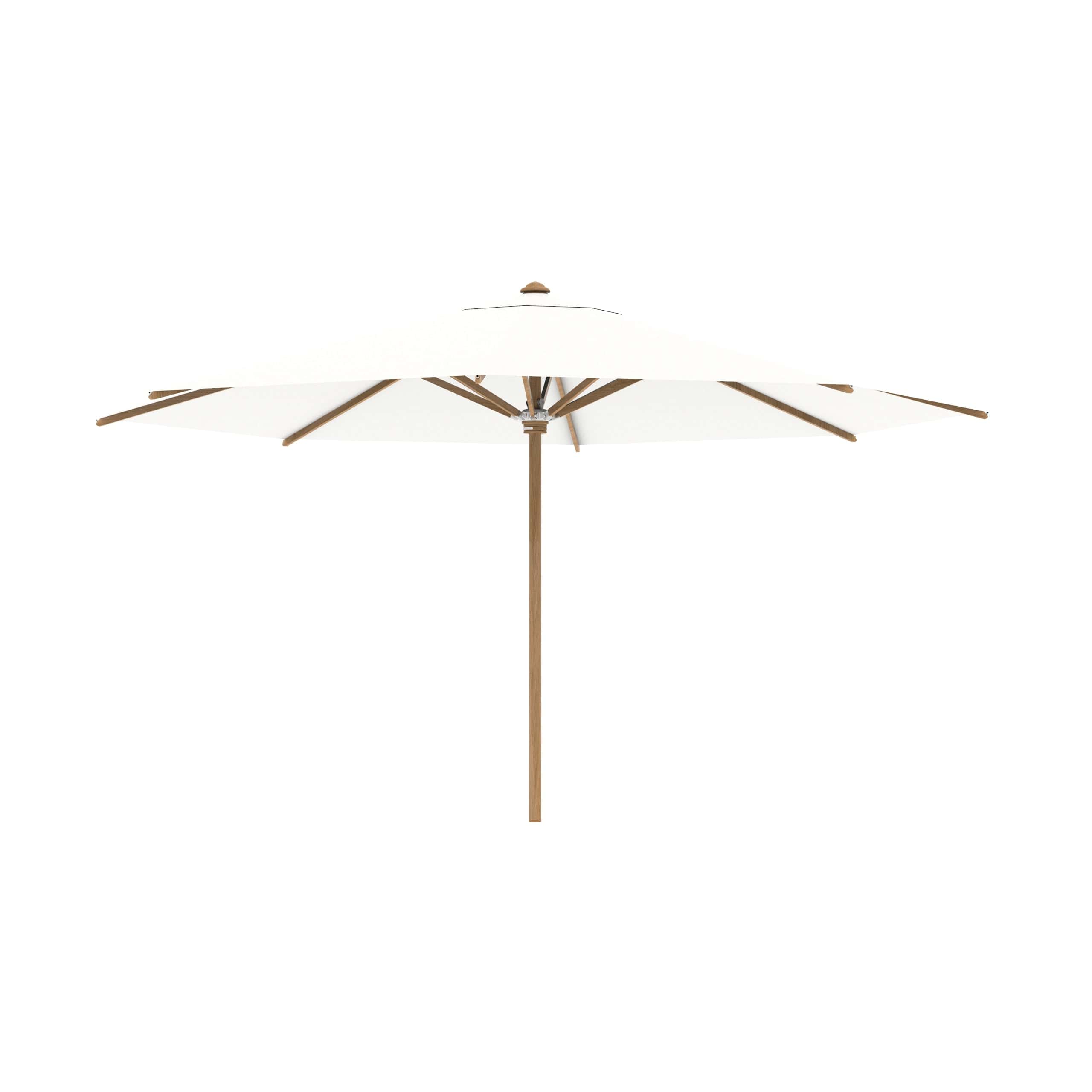 Royal Botania Houtstok parasols ø 450 cm / Wit Royal Botania Shady, teakhouten stokparasol verkrijgbaar in diverse afmetingen en kleuren.