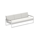 Royal Botania Lounge modulair Electro Polished RVS / Cappucino / Stof categorie C Royal Botania Ninix Lounge driezitsbank, verkrijgbaar in verschillende kleuren frame's en stofferingen